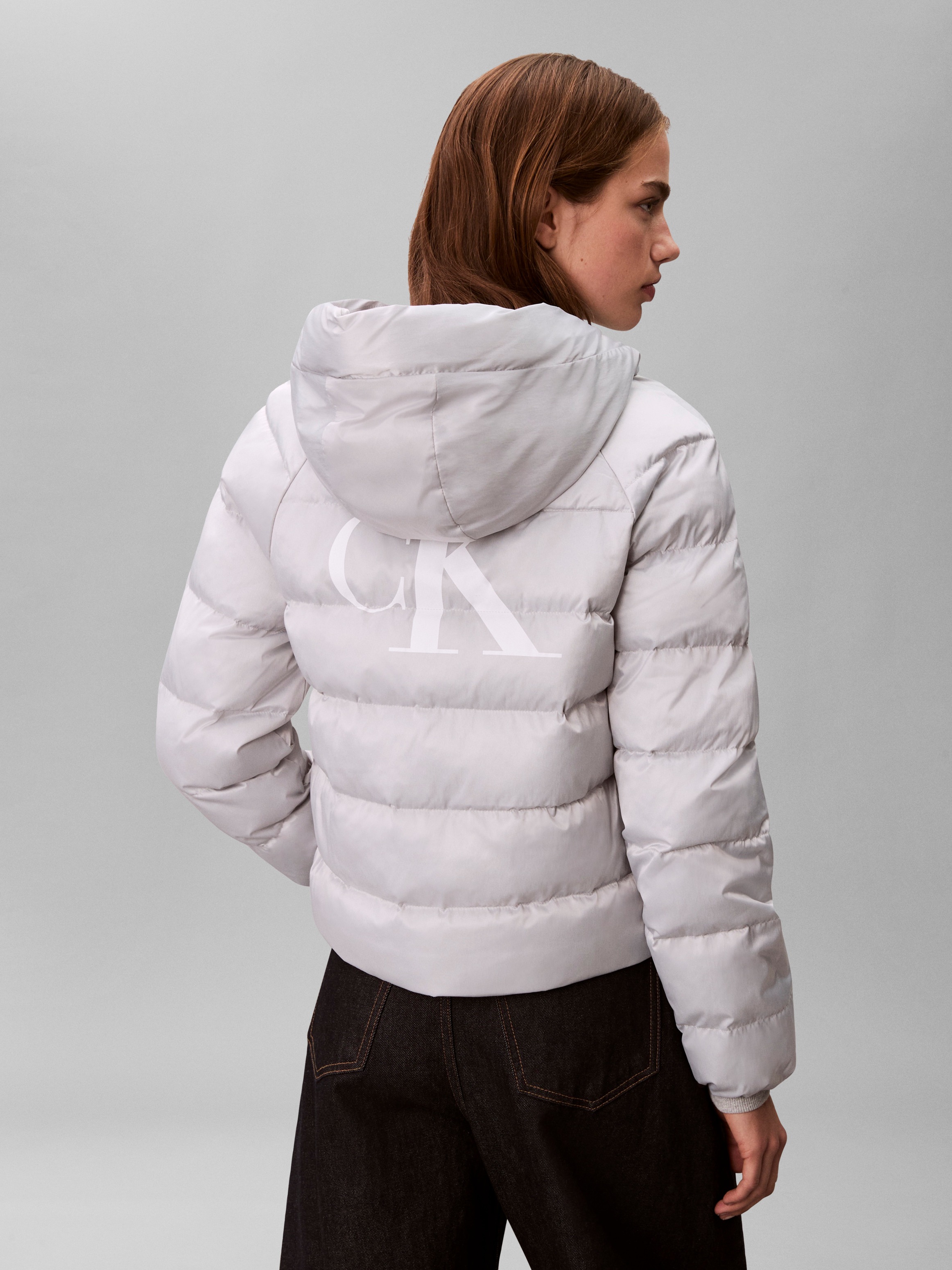 Thumbnail - Calvin Klein Jeans Steppjacke mit Kapuze Regular fit mit Rundhalsausschnitt