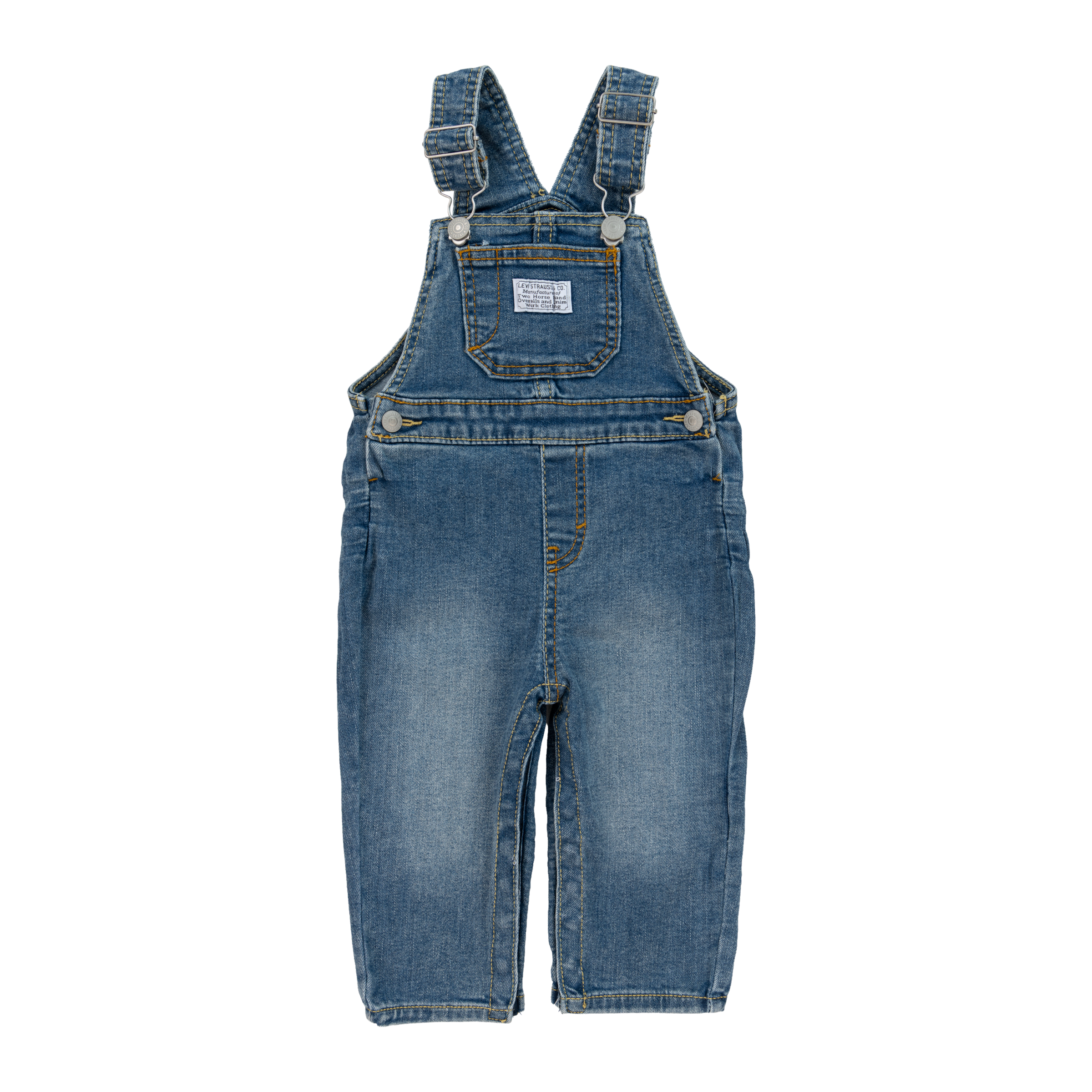 Levi's® Kids Jeanslatzhose »LVN DENIM OVERALL« wickelfreundliche Knopföffnung, Regular Fit