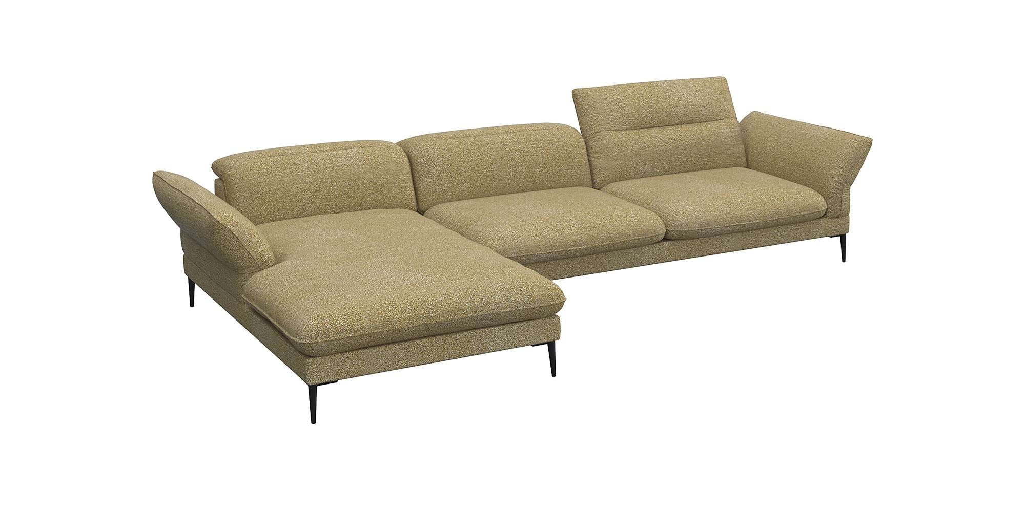 FLEXLUX Ecksofa "Salino, Funktionssofa mit Recamiere, Relaxsofa, Ecksofa", günstig online kaufen