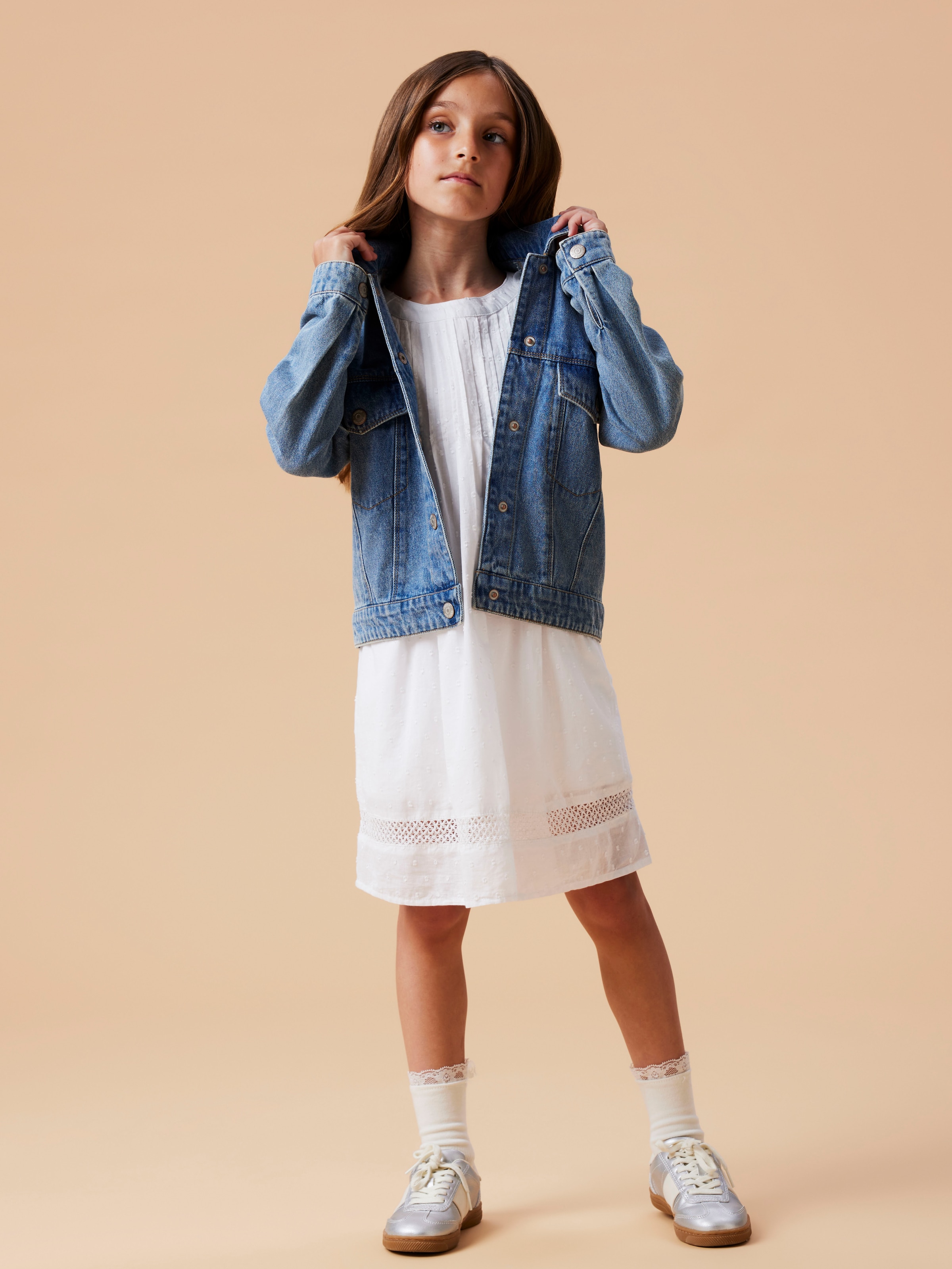 Name It Jeansjacke »NKFMILA DNM JACKET 8510-ZA NOOS« ohne Kapuze in leicht verkürzter, klassischer Form