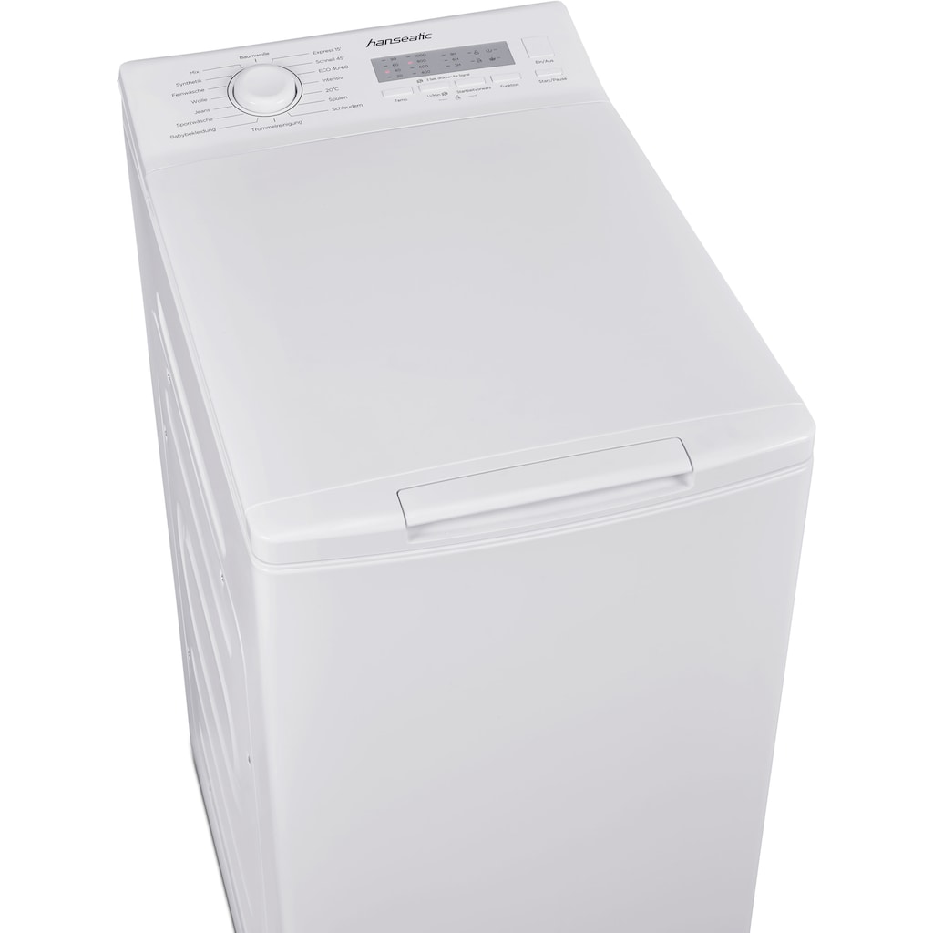 Hanseatic Waschmaschine Toplader, HTW510D, 5 kg, 1000 U/min, Mengenautomatik, Überlaufschutzsystem