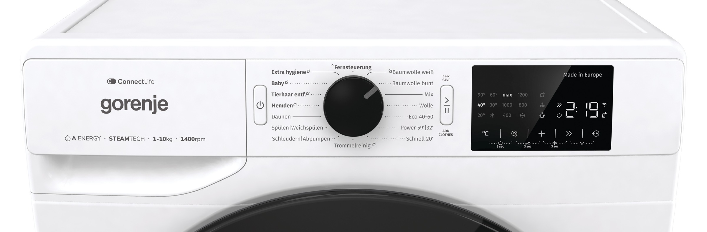 GORENJE Waschmaschine »WPNEI14A2TS«, 10 kg, 1400 U/min, Energieklasse A-20%