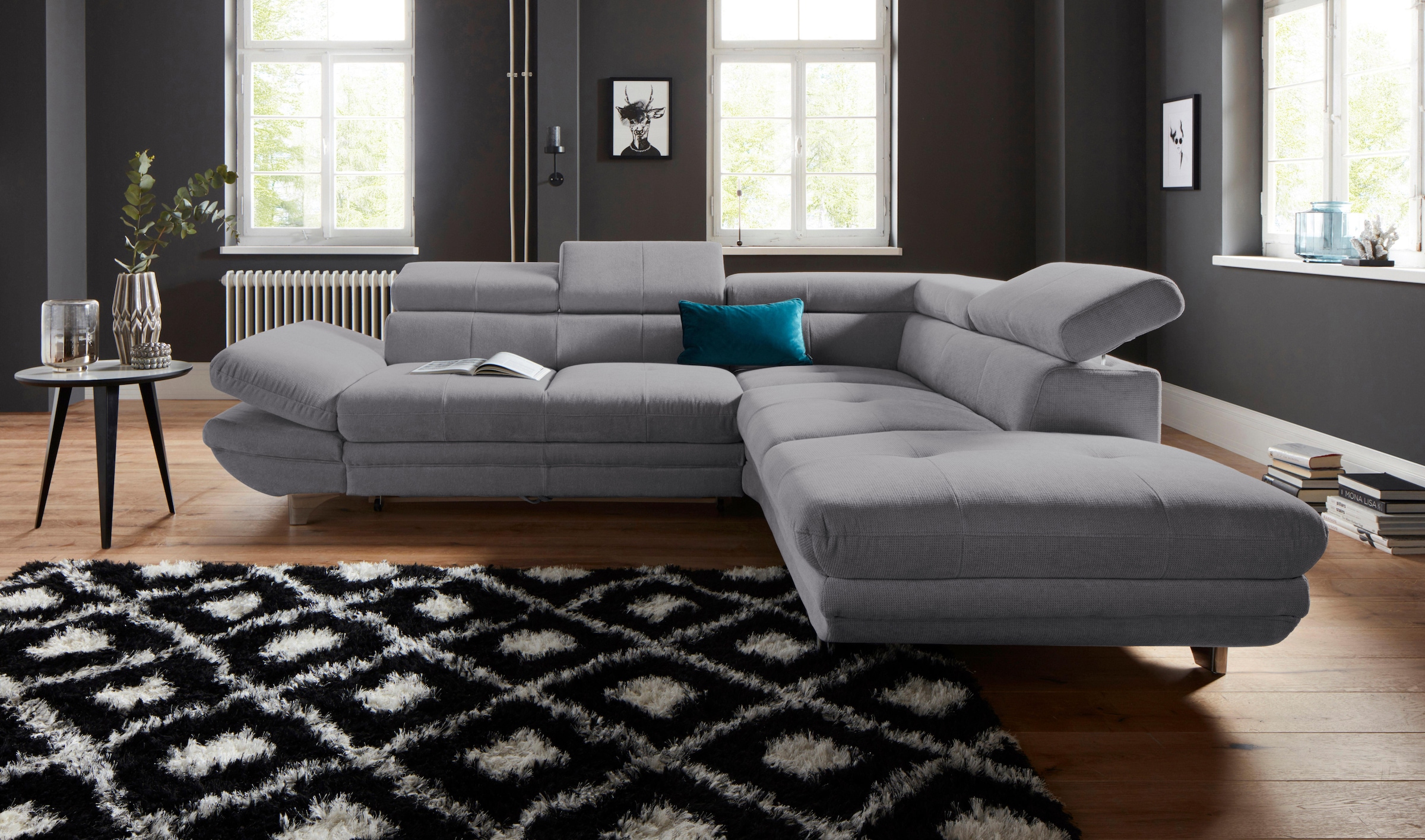 COTTA Ecksofa "Enterprise L-Form", mit Arm- & Kopfteilverstellung, wahlweis günstig online kaufen