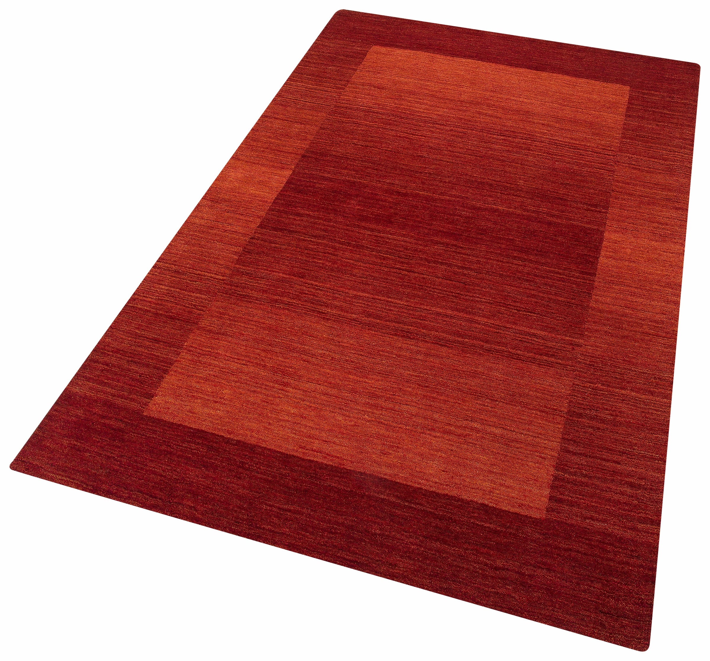 THEKO Gabbeh Super Handwoven Wool Rug Red 200x200cm 3