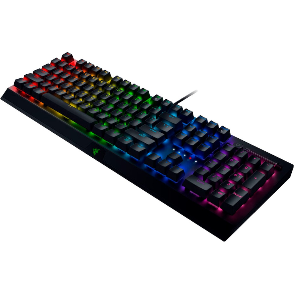 RAZER Gaming-Tastatur »BlackWidow V3 Green Switch«, (Fn-Tasten-Ziffernblock)