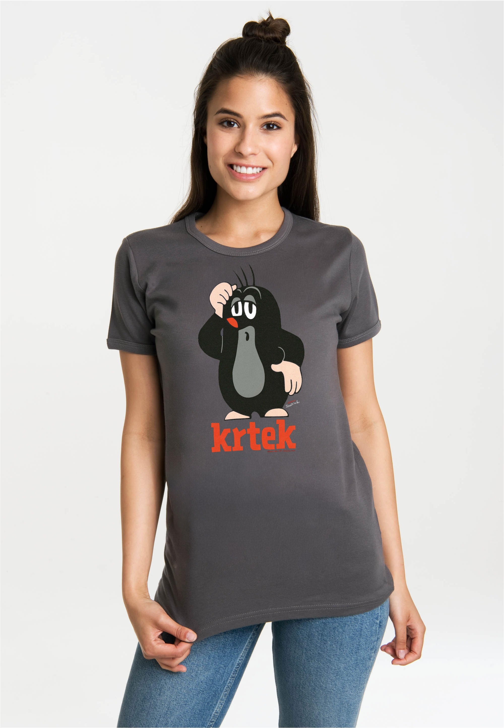 LOGOSHIRT T-Shirt "Der kleine Maulwurf Krtek" mit coolem Print