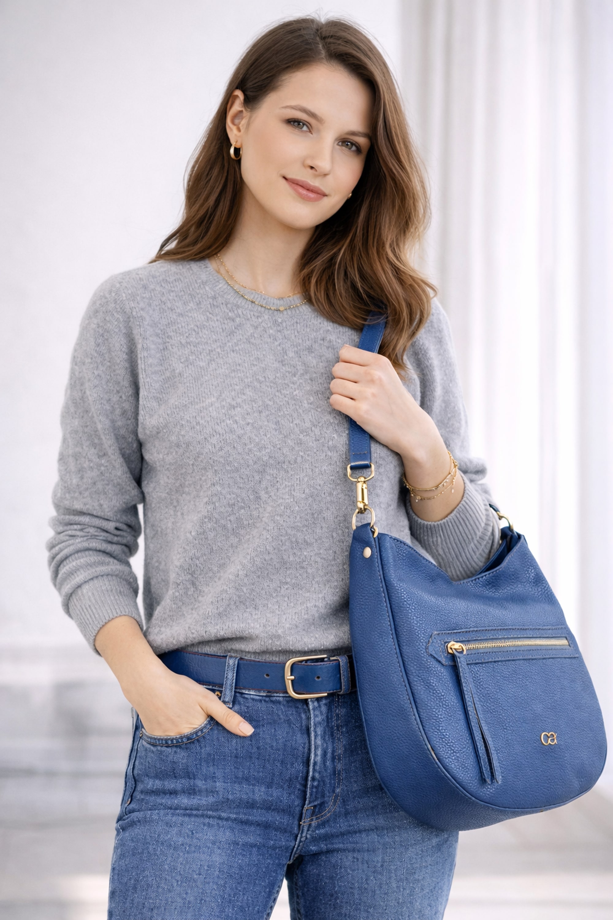 COLLEZIONE ALESSANDRO Schultertasche »Summer« aus italienischem Leder