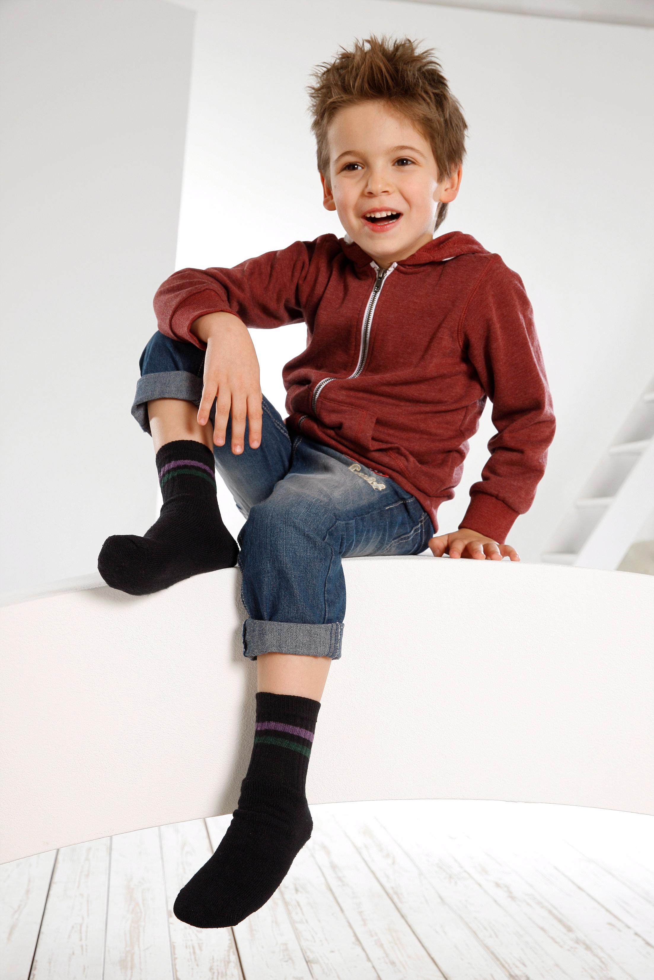 Thumbnail - Go in Freizeitsocken Packung, 6 Stk. tlg. mit farbigen Streifen