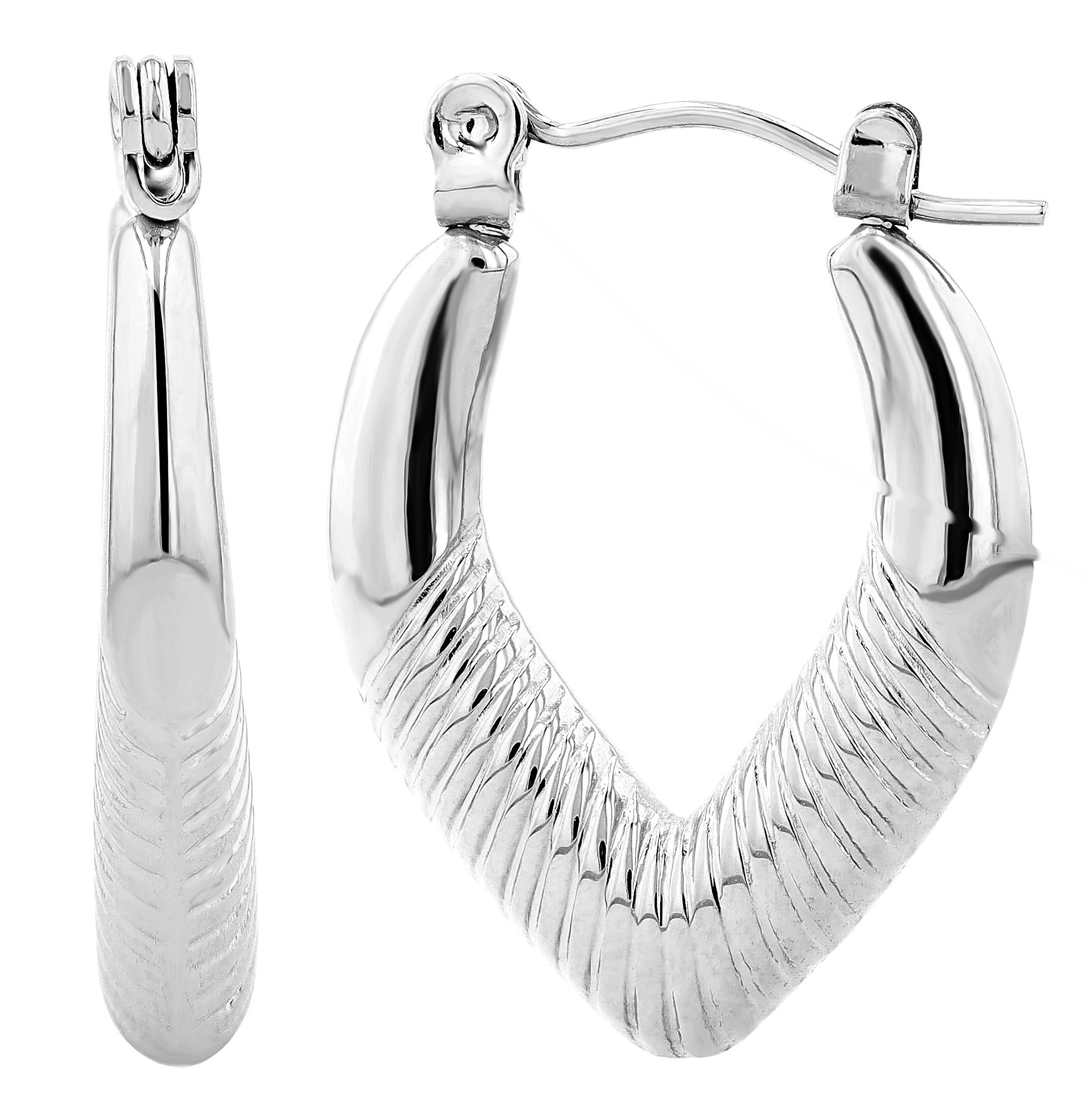 Adelia´s Klappcreolen "Damen Ohrringe – Klappcreole aus Edelstahl" Ideal al günstig online kaufen