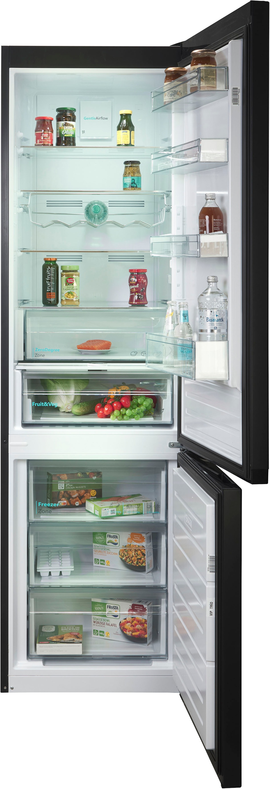 Sharp Kühl-/Gefrierkombination "SJ-NBA32DMXTB-EU" 201 cm hoch 59,5 cm breit günstig online kaufen