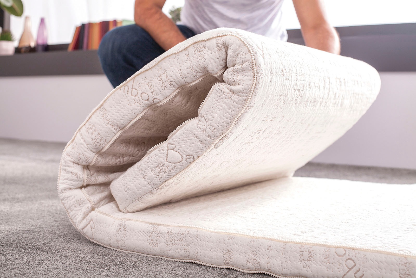 Yatas Bedding Kaltschaummatratze »Kompaktes Gästebett, Matratze 80 x 200 cm«, 6 cm hoch, Raumgewicht: 35 kg/m³, (1 St.), Cleveres Reißverschlusssystem