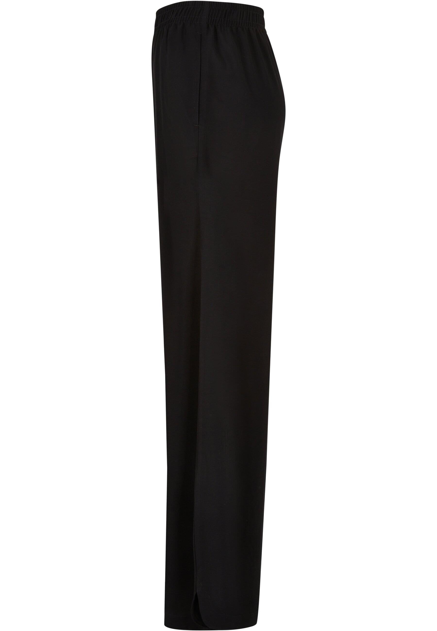 URBAN CLASSICS Stoffhose »Urban Classics Damen Ladies Wide Leg Viscose Pants«, (1 tlg.)