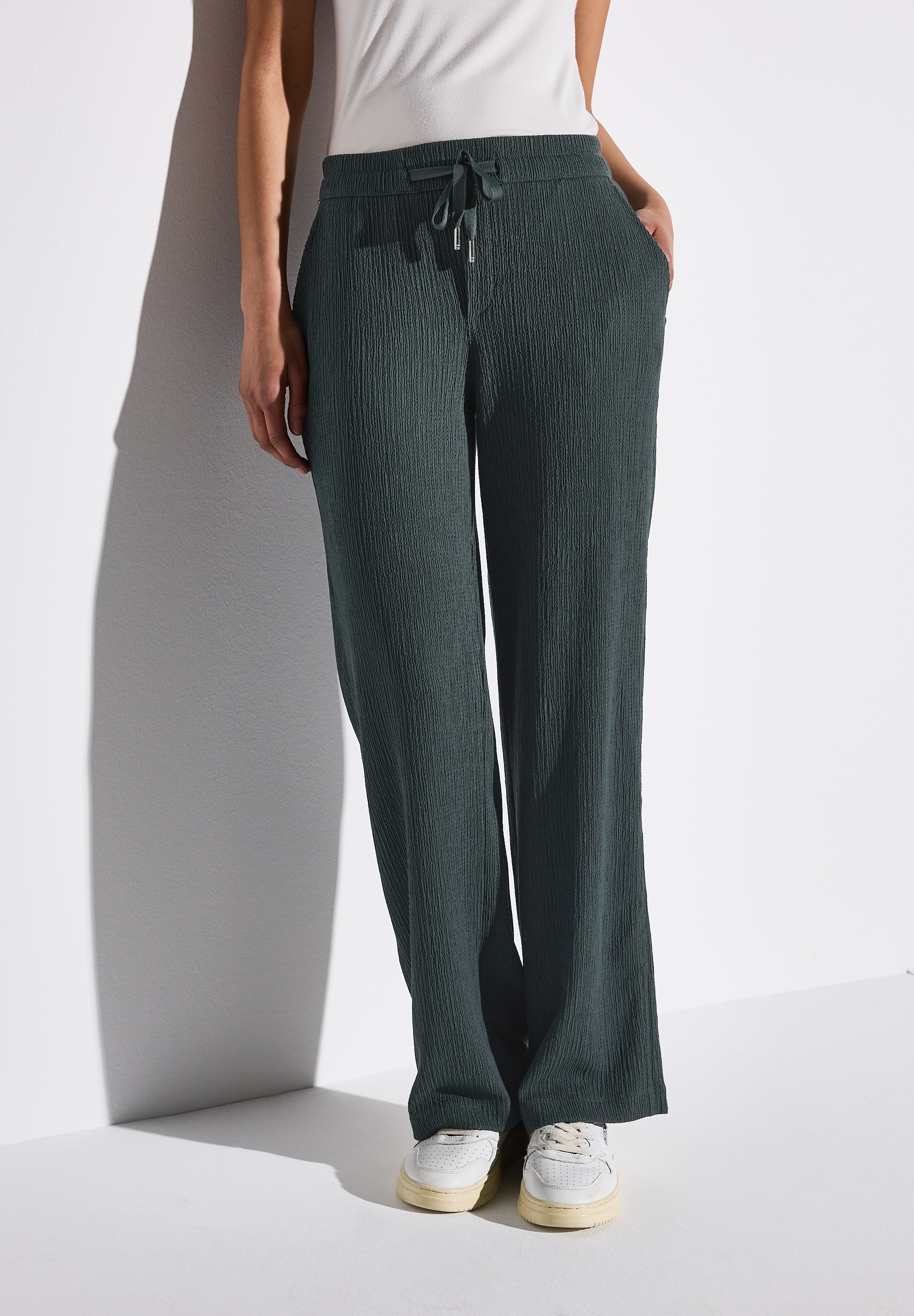 STREET ONE Stoffhose, Sommerhose mit Struktur günstig online kaufen