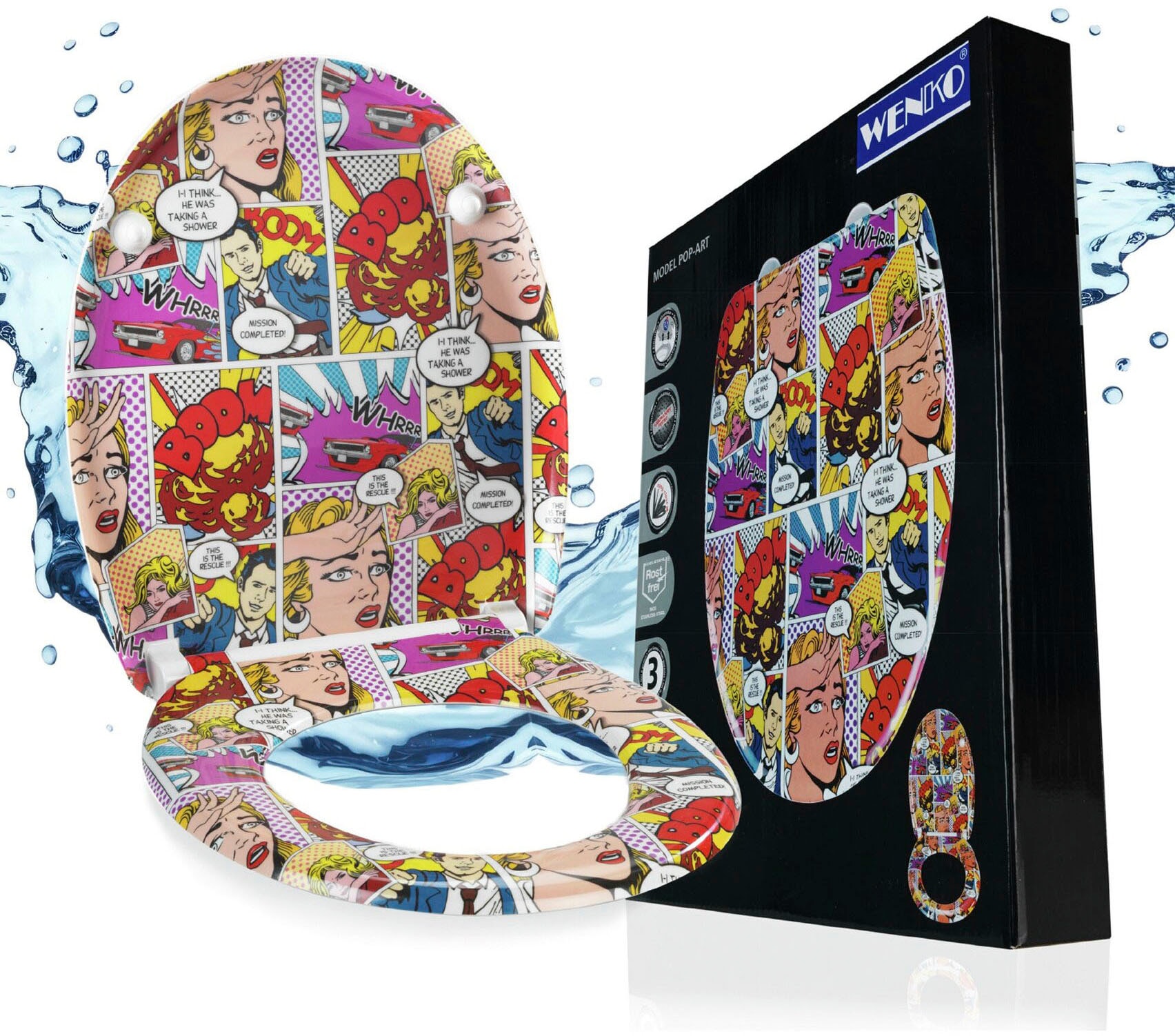 WENKO WC-Sitz »Pop-Art«