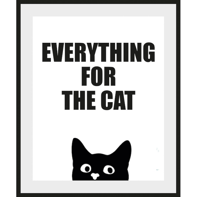 BAUR THE FOR bestellen | queence »EVERYTHING St.) (1 Bild CAT«, Schriftzug,