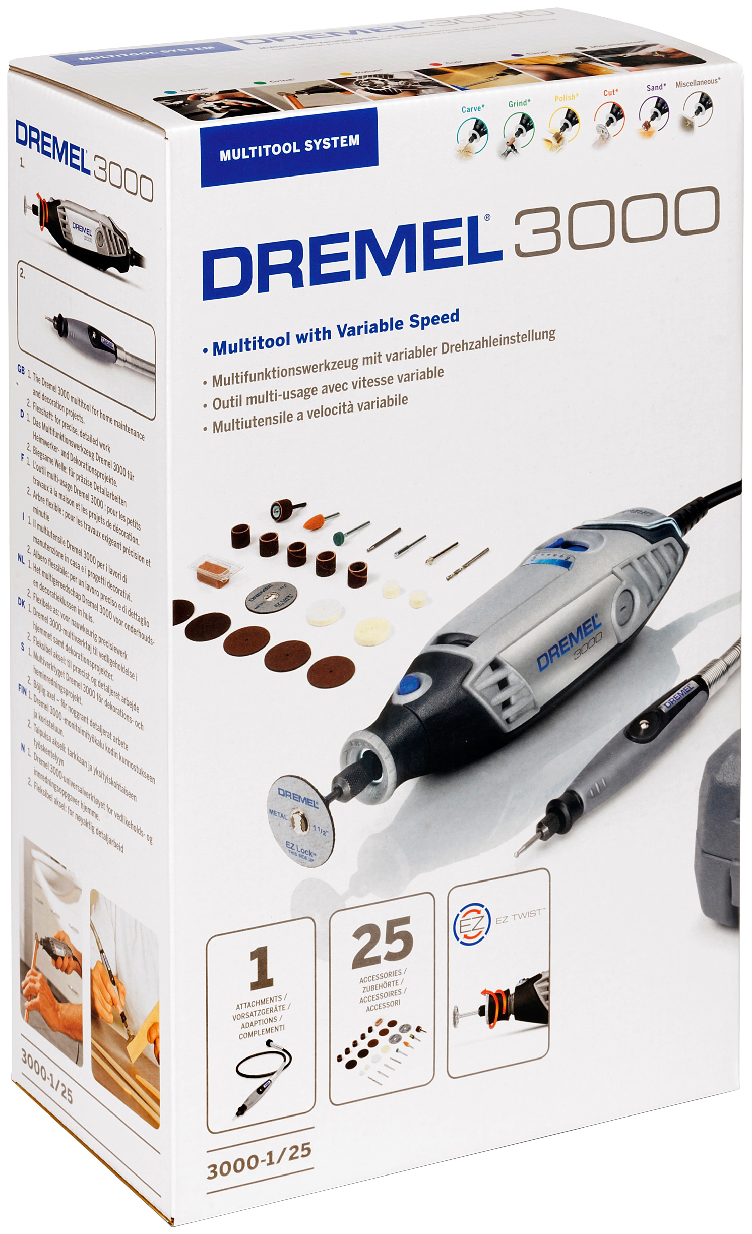 DREMEL Elektro-Multifunktionswerkzeug »3000-1/25 EZ«, (Set, 25 St.) günstig  | BAUR