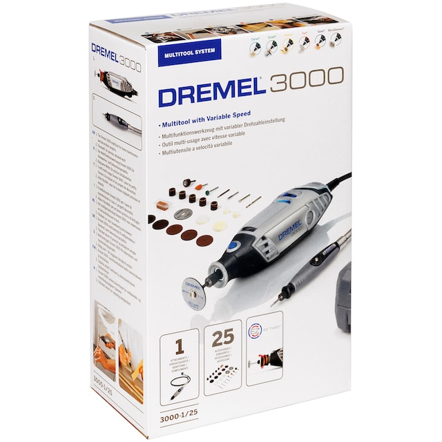 DREMEL Elektro-Multifunktionswerkzeug »3000-1/25 EZ«, (Set, 25 St.) günstig  | BAUR