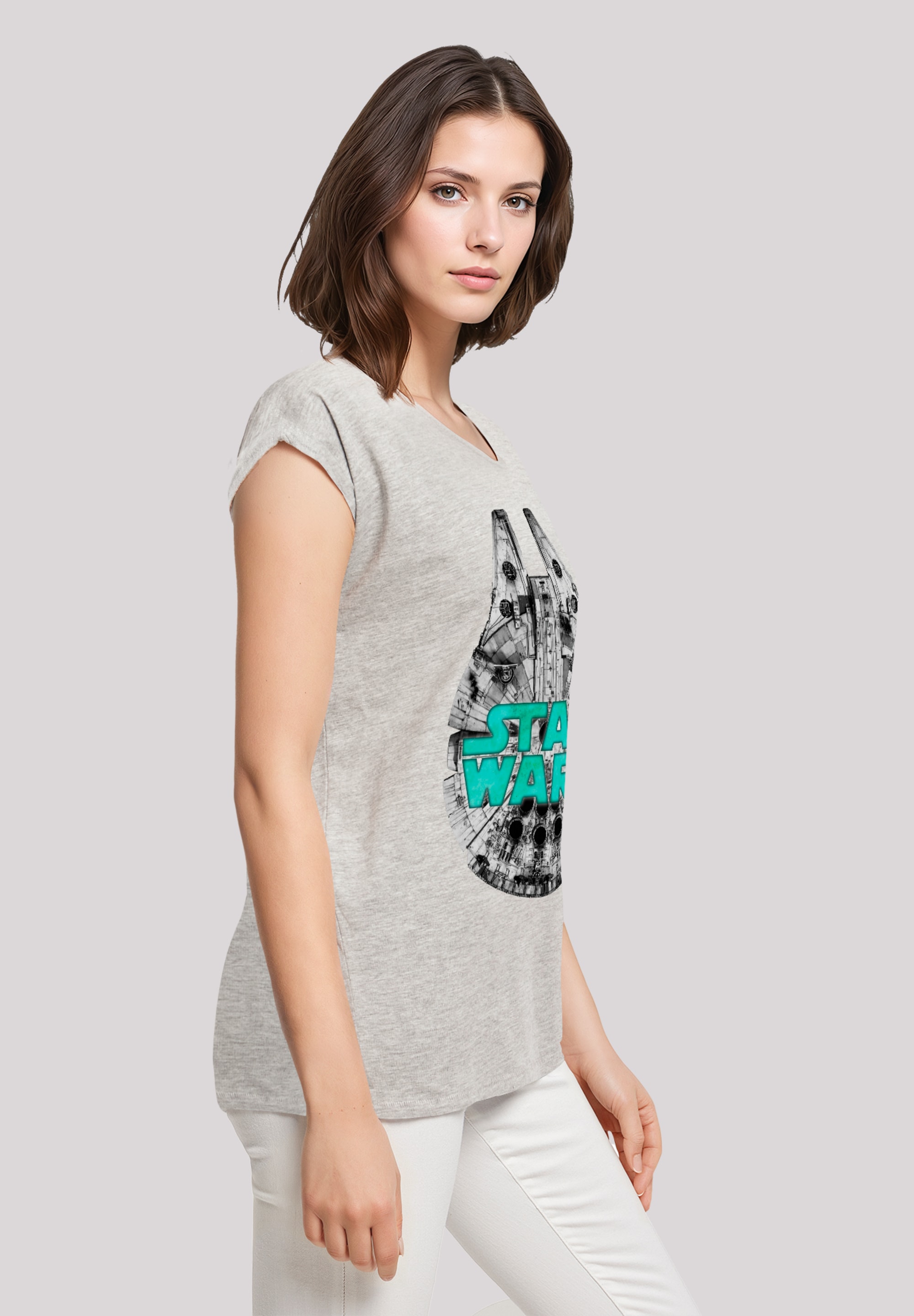 F4NT4STIC T-Shirt »Star Wars Millennium Falke Grün«, Premium Qualität
