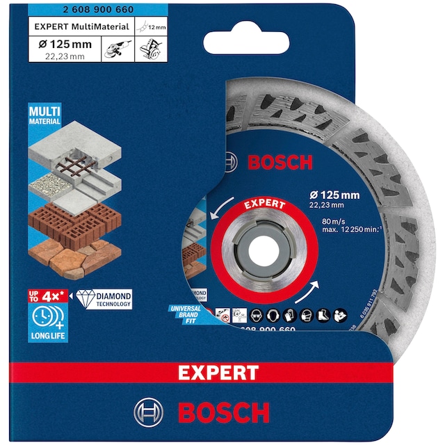 Bosch Professional Diamanttrennscheibe »Expert MultiMaterial«, 22,23 x 2,2 x  12 mm kaufen | BAUR