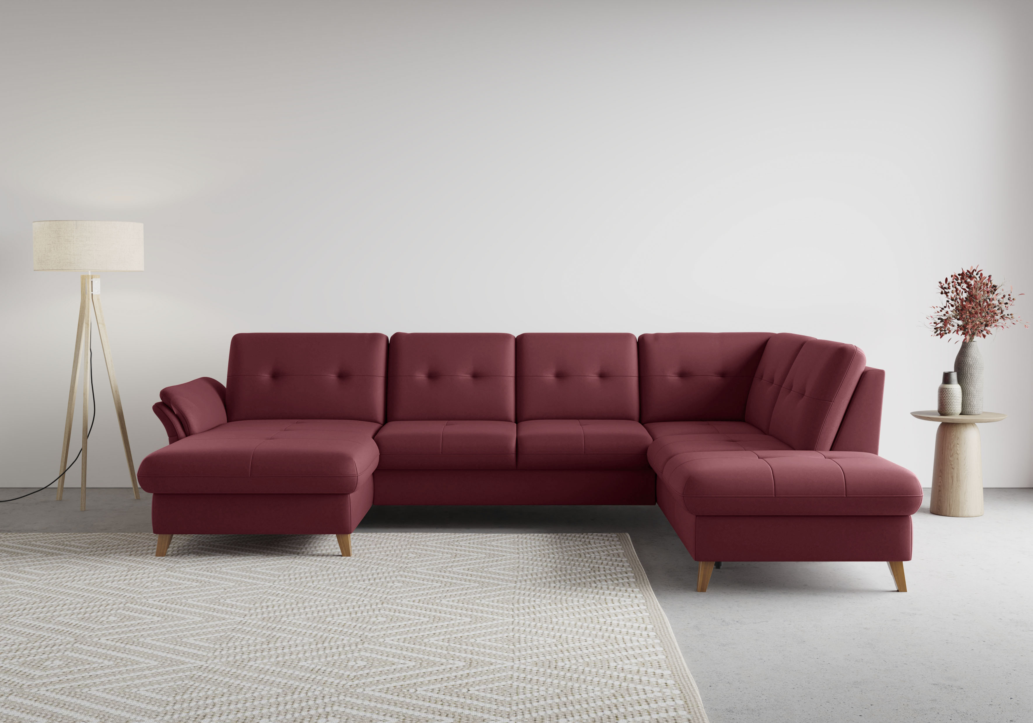 sit&more Wohnlandschaft "Göteborg" inkl. Sitztiefenverstellung, wahlweise mit Bettfunktion & Bettkasten