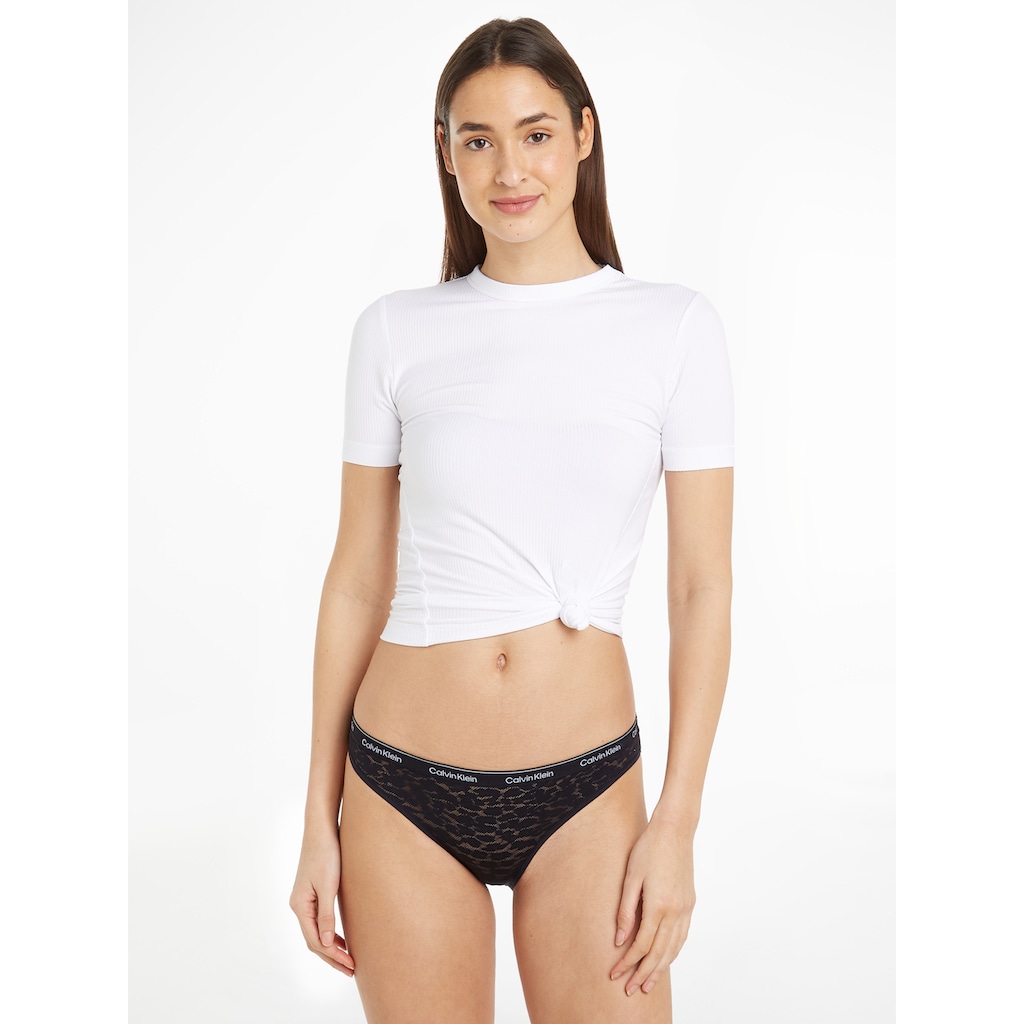 Calvin Klein Underwear Bikinislip »BIKINI 3PK«, (Packung, 3 St., 3er-Pack), mit CK-Logo am Bund