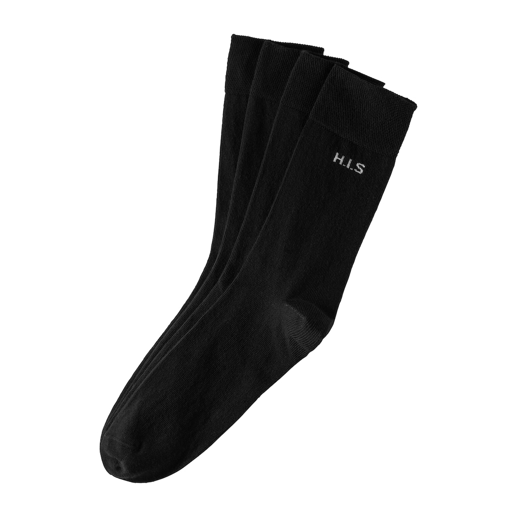 H.I.S Socken (4 Paar) mit druckfreiem Bündchen