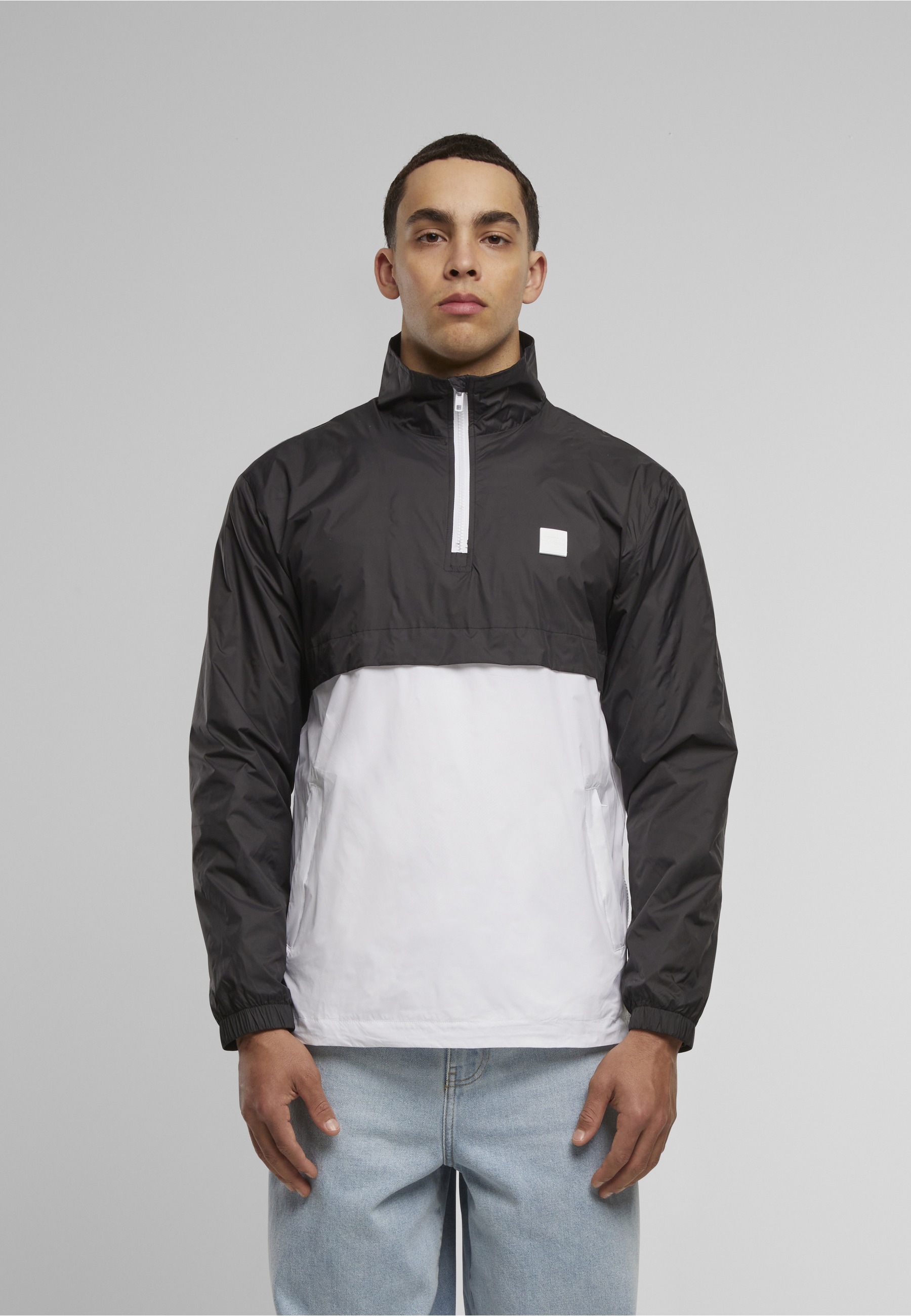 URBAN CLASSICS Langmantel »Urban Classics Herren Stand Up Collar Pull Over Jacket«