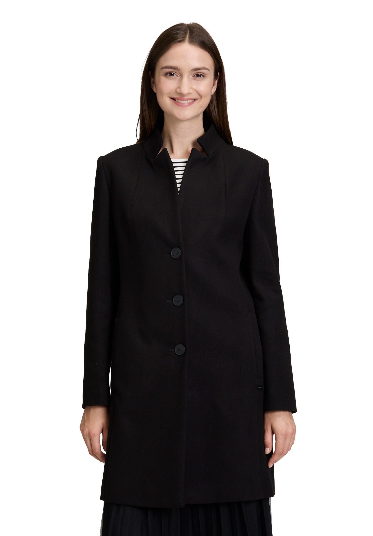 Betty&Co Wintermantel "Damen Blazermantel mit Knöpfen" günstig online kaufen