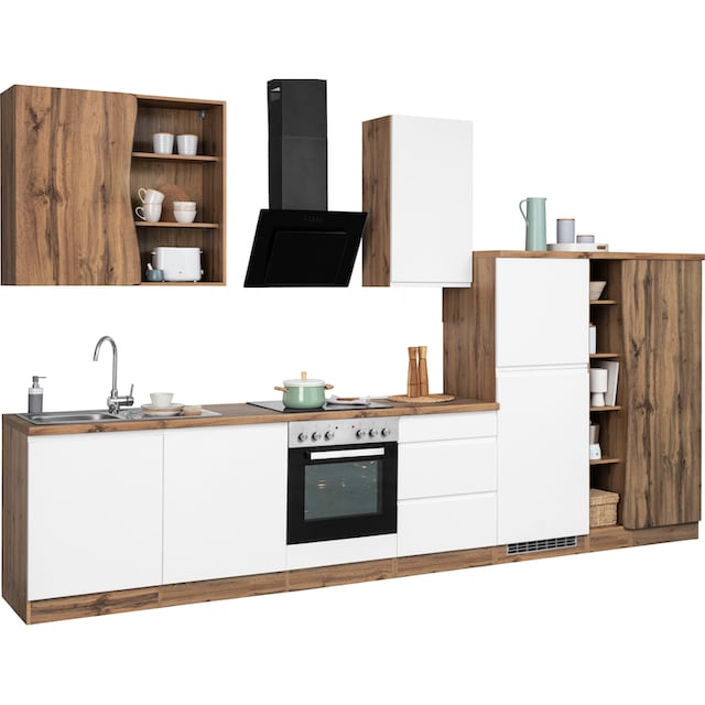 HELD MÖBEL Küche »Bruneck«, 380cm breit, wahlweise mit oder ohne E-Geräte, hochwertige  MDF-Fronten kaufen | BAUR