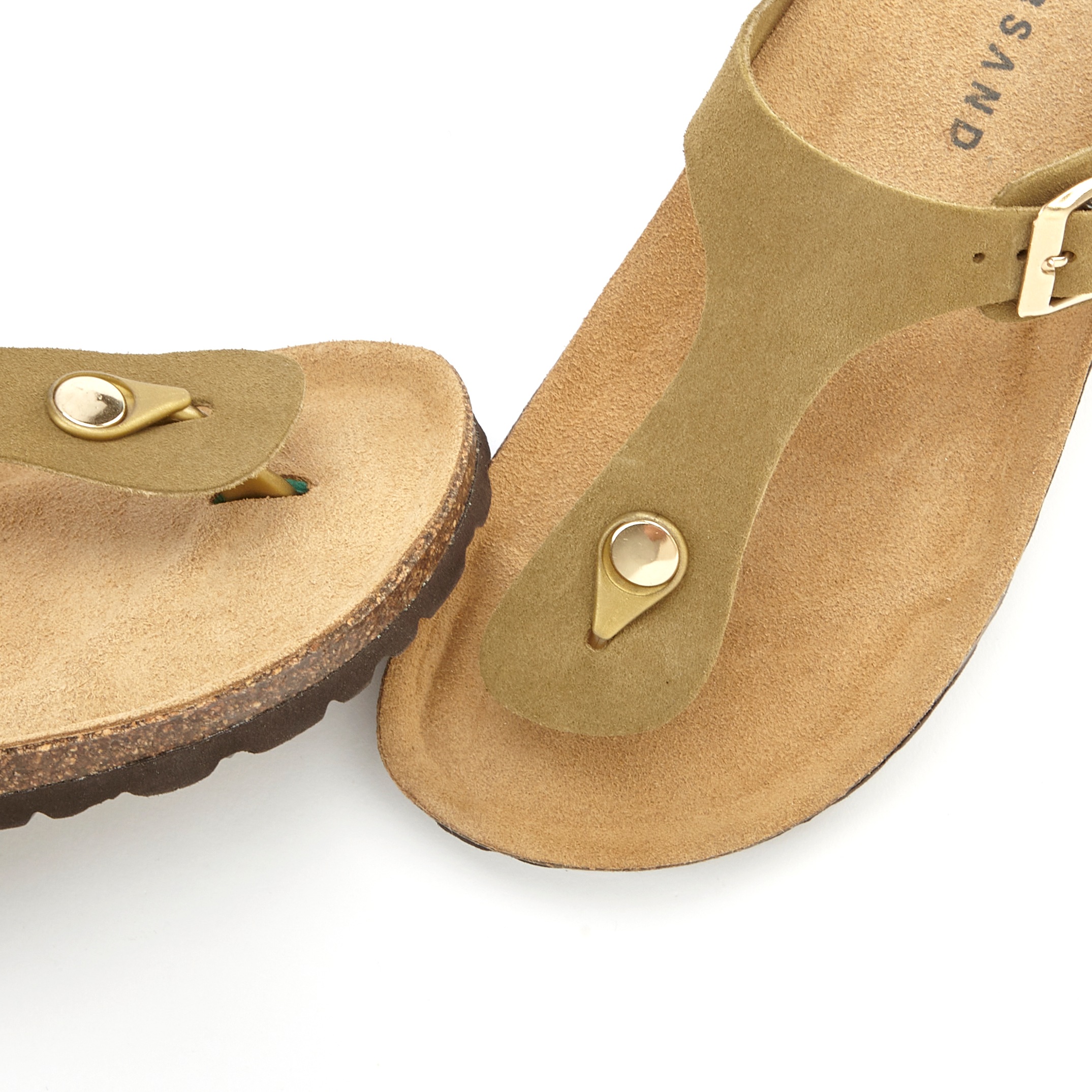 ELBSAND Pantolette Mule Khaki 37 3