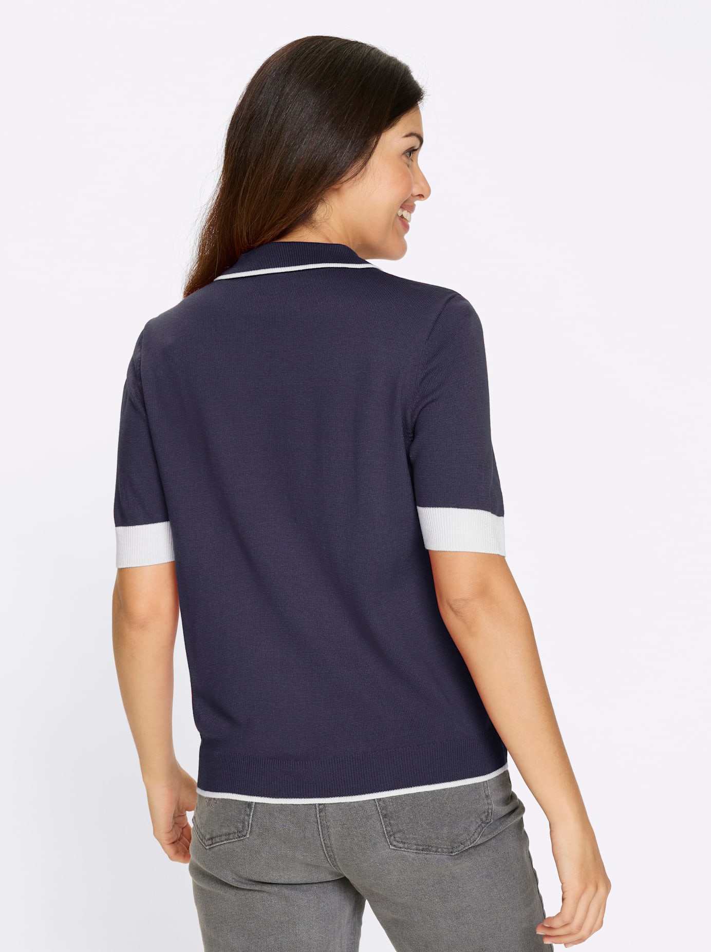 Thumbnail - Classic Basics Kurzarmpullover "Polopullover"