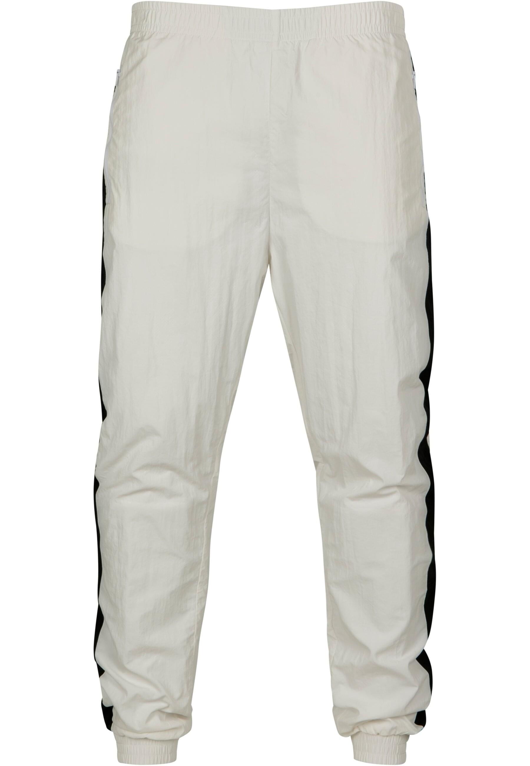 URBAN CLASSICS Stoffhose "Urban Classics Herren Side Striped Crinkle Track Pants", (1 tlg.)