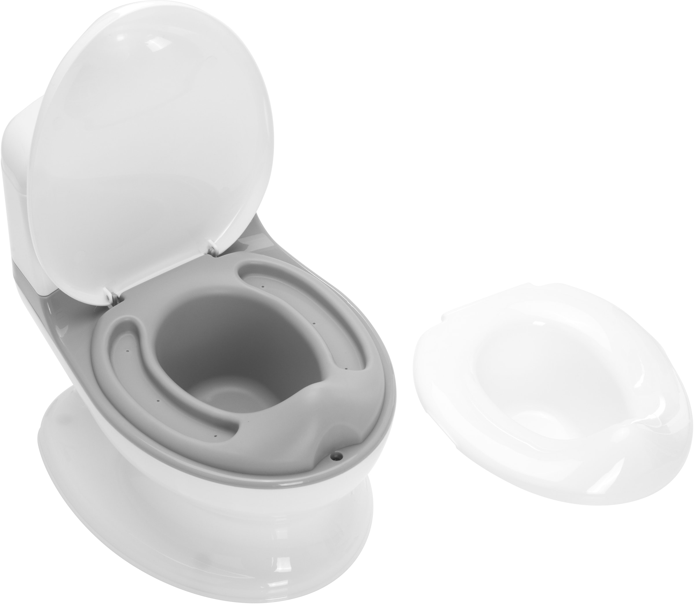 Fillikid Töpfchen »Mini Toilette, weiß/grau«, inkl. Sound- und Lichteffekte