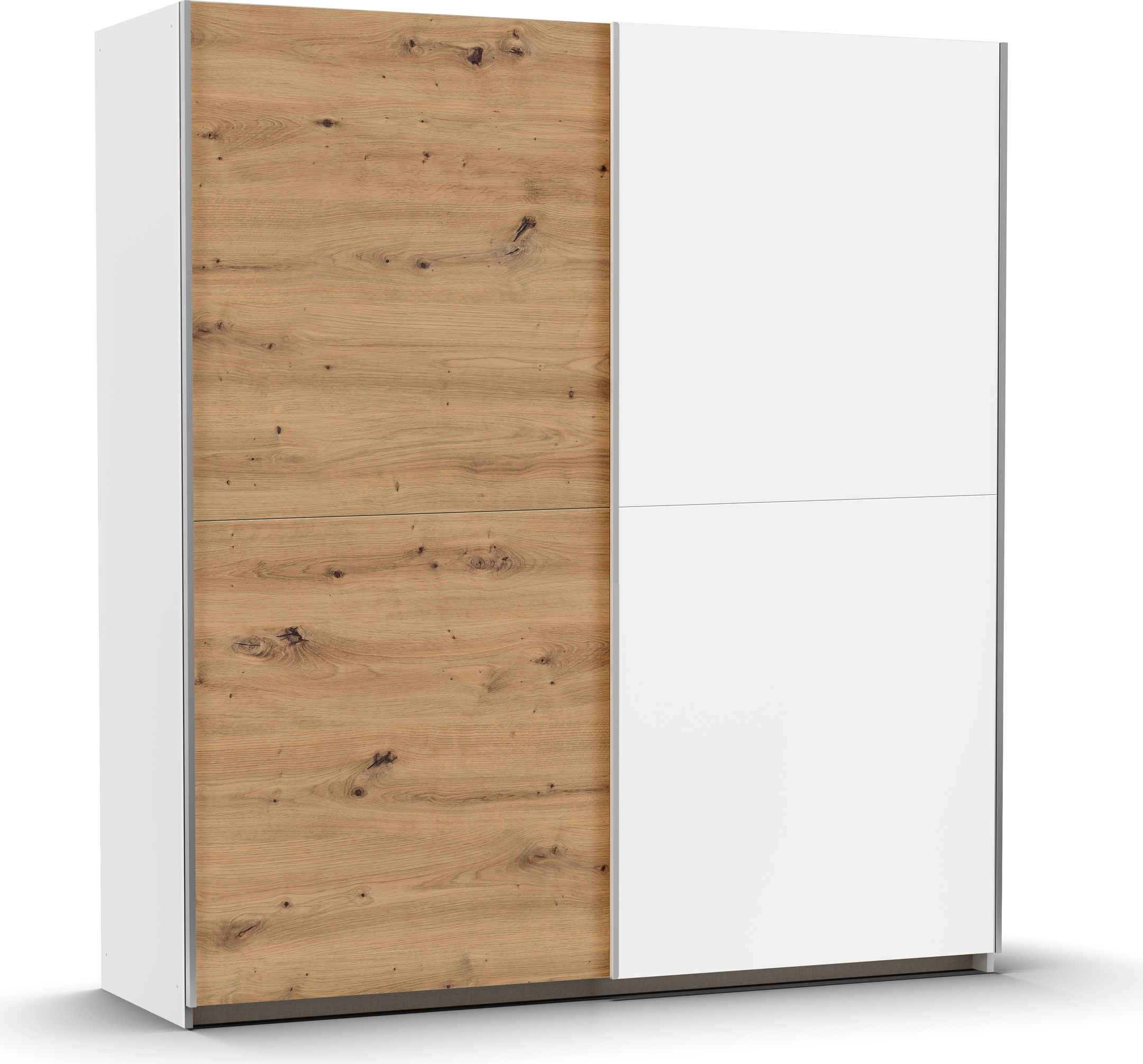 rauch Schwebetürenschrank "Kleiderschrank Schrank Garderobe Wäscheschrank SATURN" 3 verschiedene Ausstattungen BASIC/CLASSIC/PREMIUM (inkl. SOFT-CLOSE), zeitlose Farbkombinationen, B/H/T: 175/191/59 cm MADE IN GERMANY