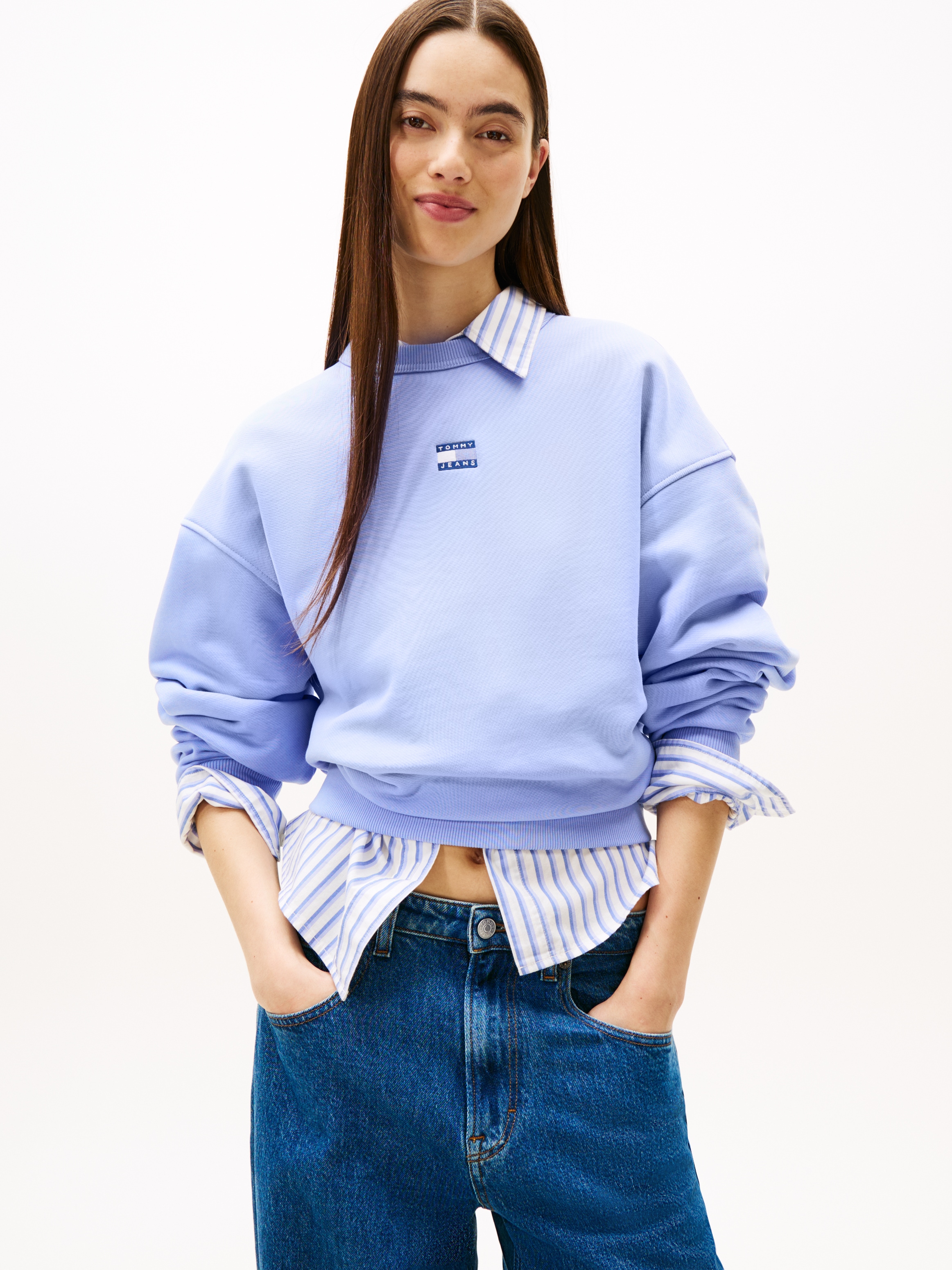 Tommy Jeans Sweatshirt "Sweatshirt TJW BXY BADGE", mit Dropshoulder-Design günstig online kaufen