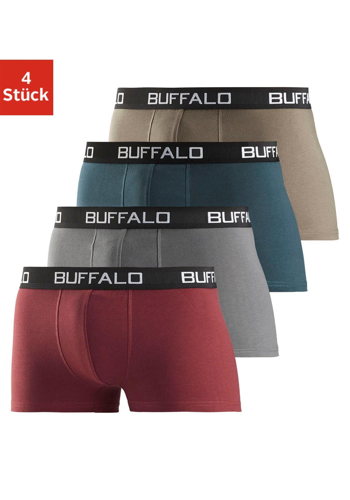 Buffalo Boxer "Boxershorts für Herren" Packung, 4 Stk. tlg., aus Baumwoll-M günstig online kaufen