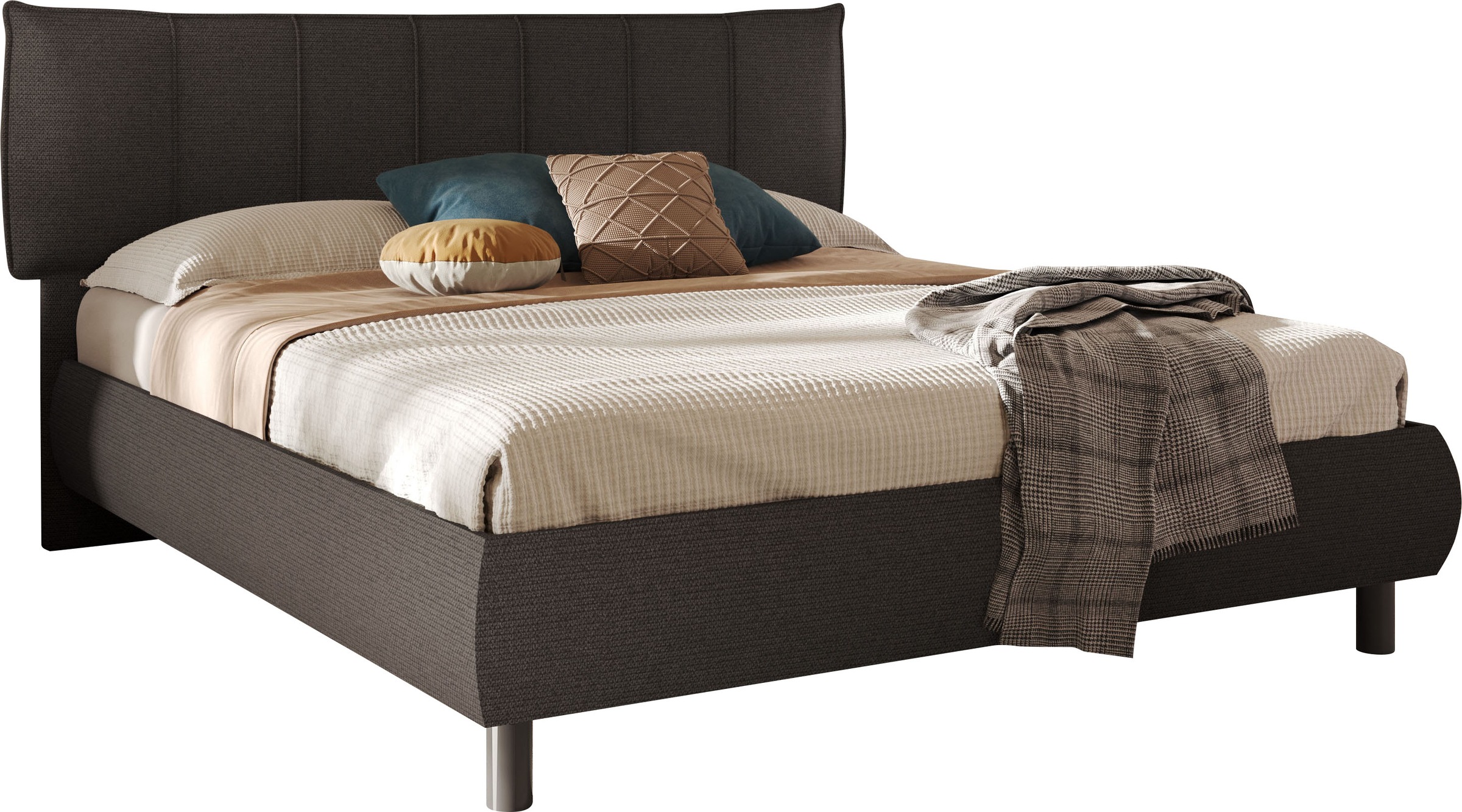 Home affaire Polsterbett "HUG, Bettgestell Liegefläche 180x200 cm, Doppelbe günstig online kaufen