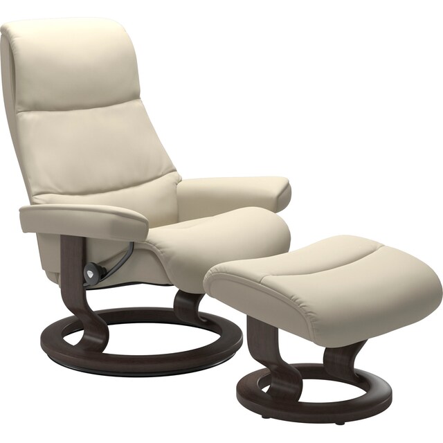 Stressless® Relaxsessel »View«, (Set, Relaxsessel mit Hocker), mit Classic  Base, Größe M,Gestell Wenge bestellen | BAUR