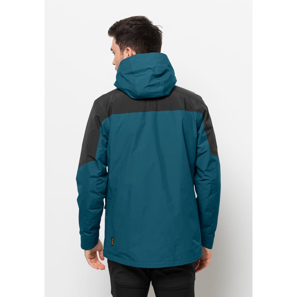 Jack Wolfskin 3-in-1-Funktionsjacke »ROMBERG 3IN1 JKT M«, (2 teilig), mit Kapuze