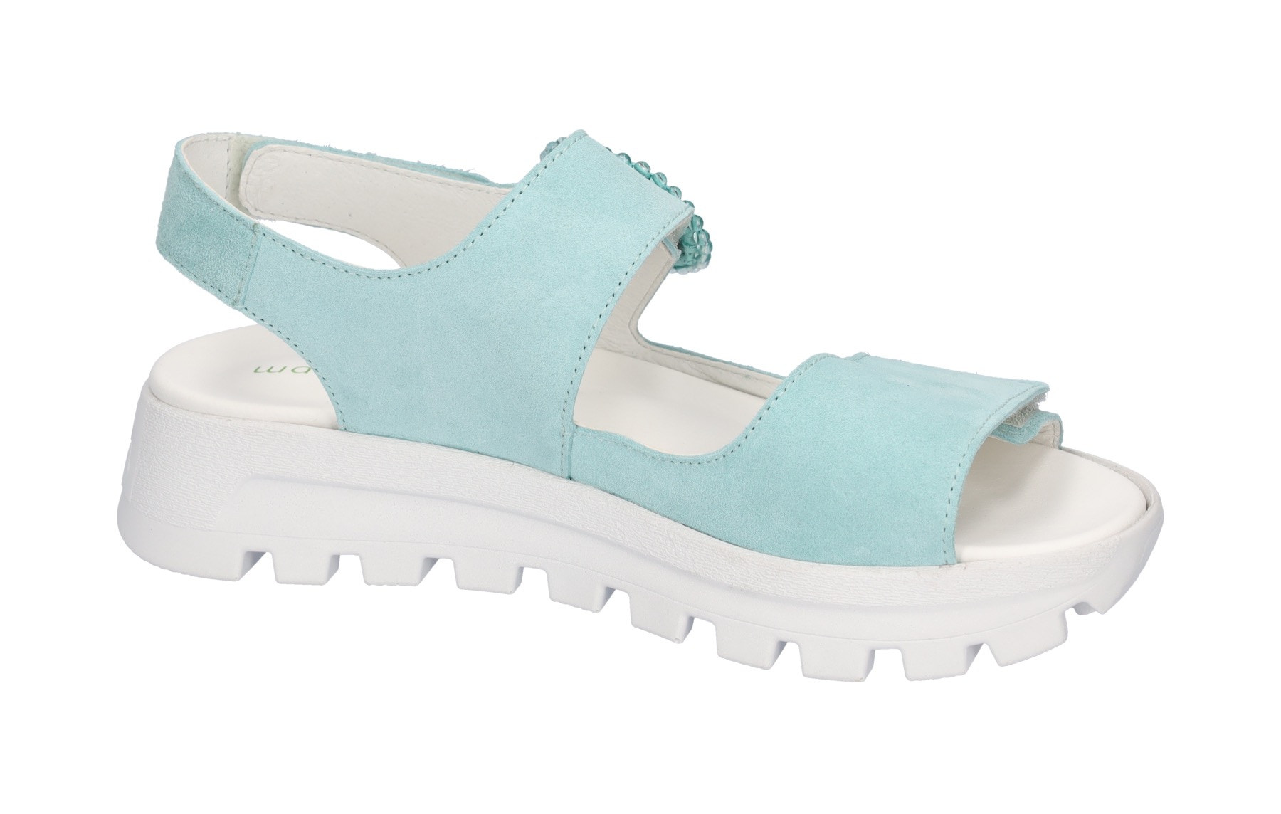 Waldläufer Plateausandale »H-NELE«, Sommerschuh, Sandalette, Klettschuh in Komfortweite H (= sehr weit)