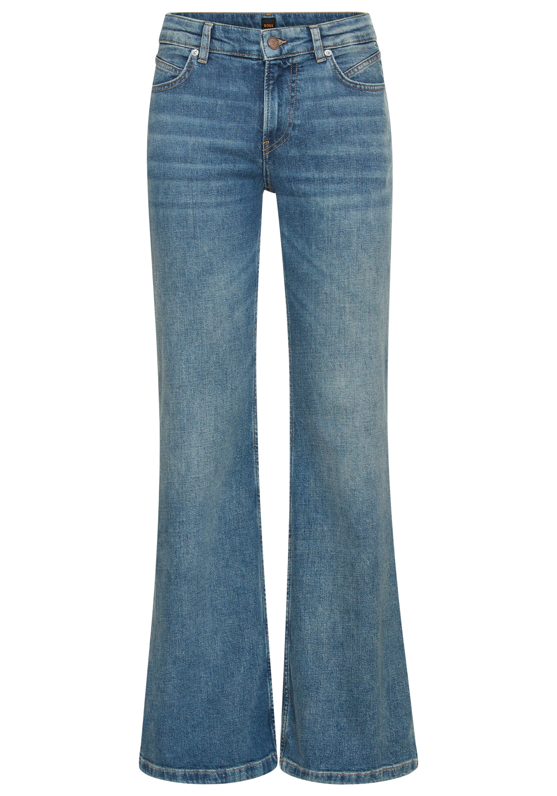 BOSS ORANGE Bootcut-Jeans "SOFT BOOTCUT LR Premium Damenmode", Low Rise günstig online kaufen