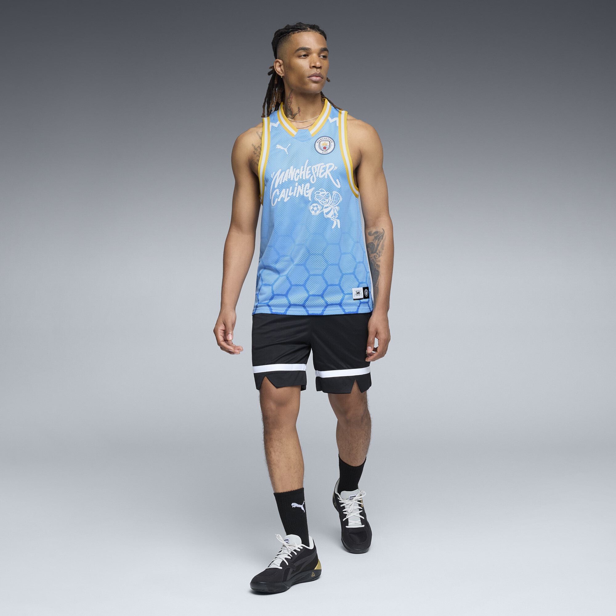 PUMA Trainingsshirt »PUMA HOOPS x MANCHESTER CITY Basketballtrikot Herren«
