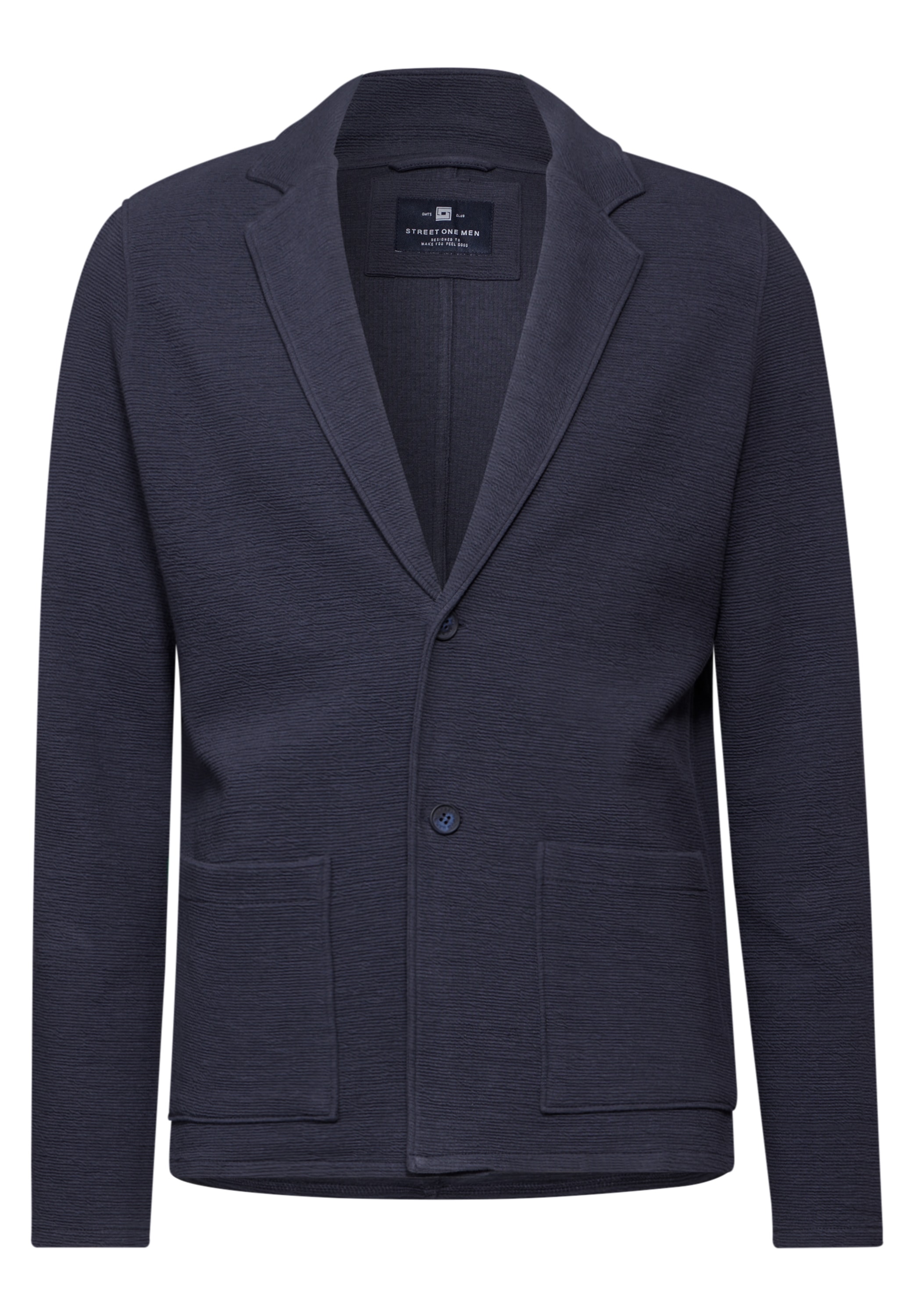 STREET ONE MEN Sweatjacke, mit Reverskragen