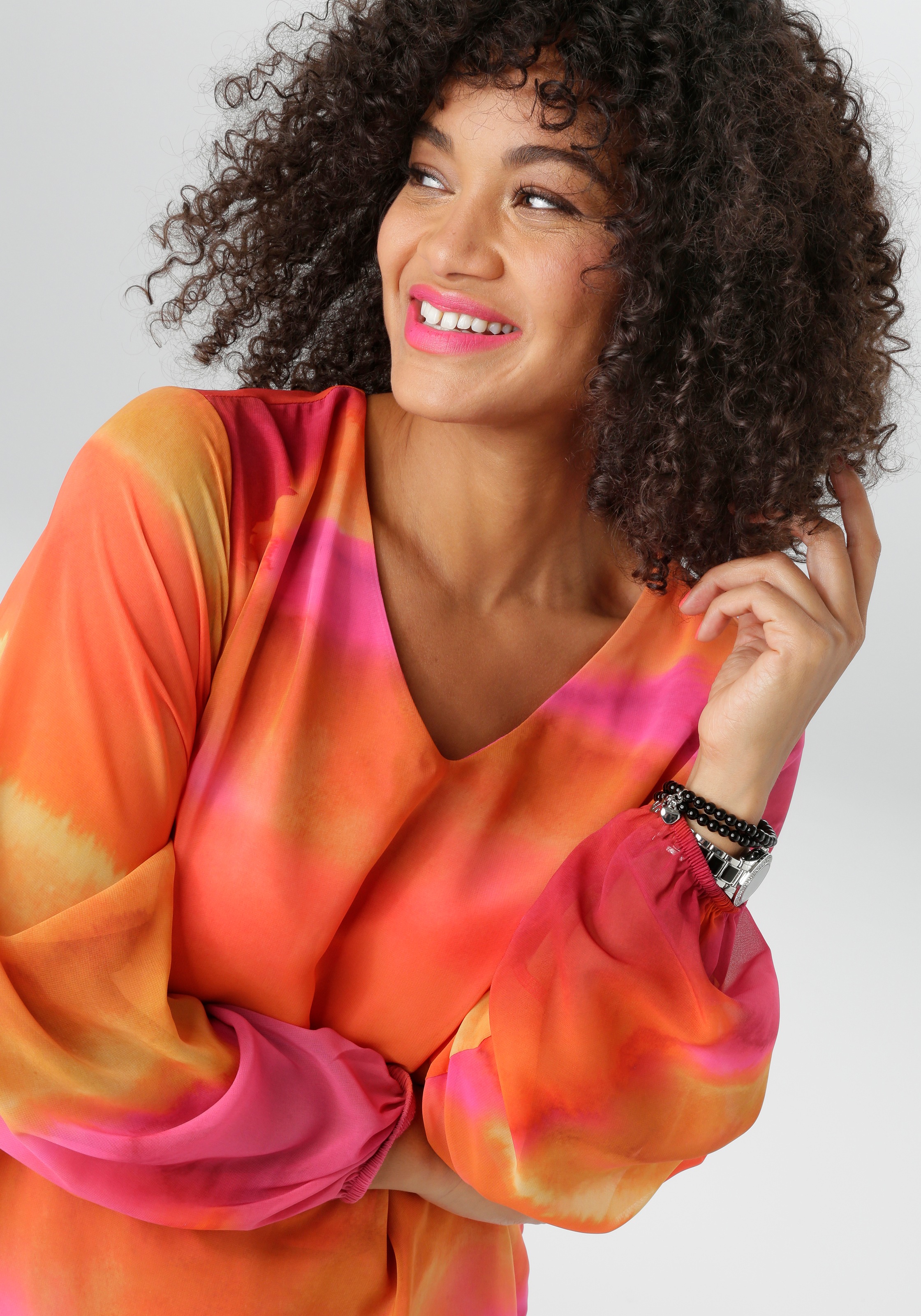 Thumbnail - Aniston PLUS Schlupfbluse tiefer V-Ausschnitt