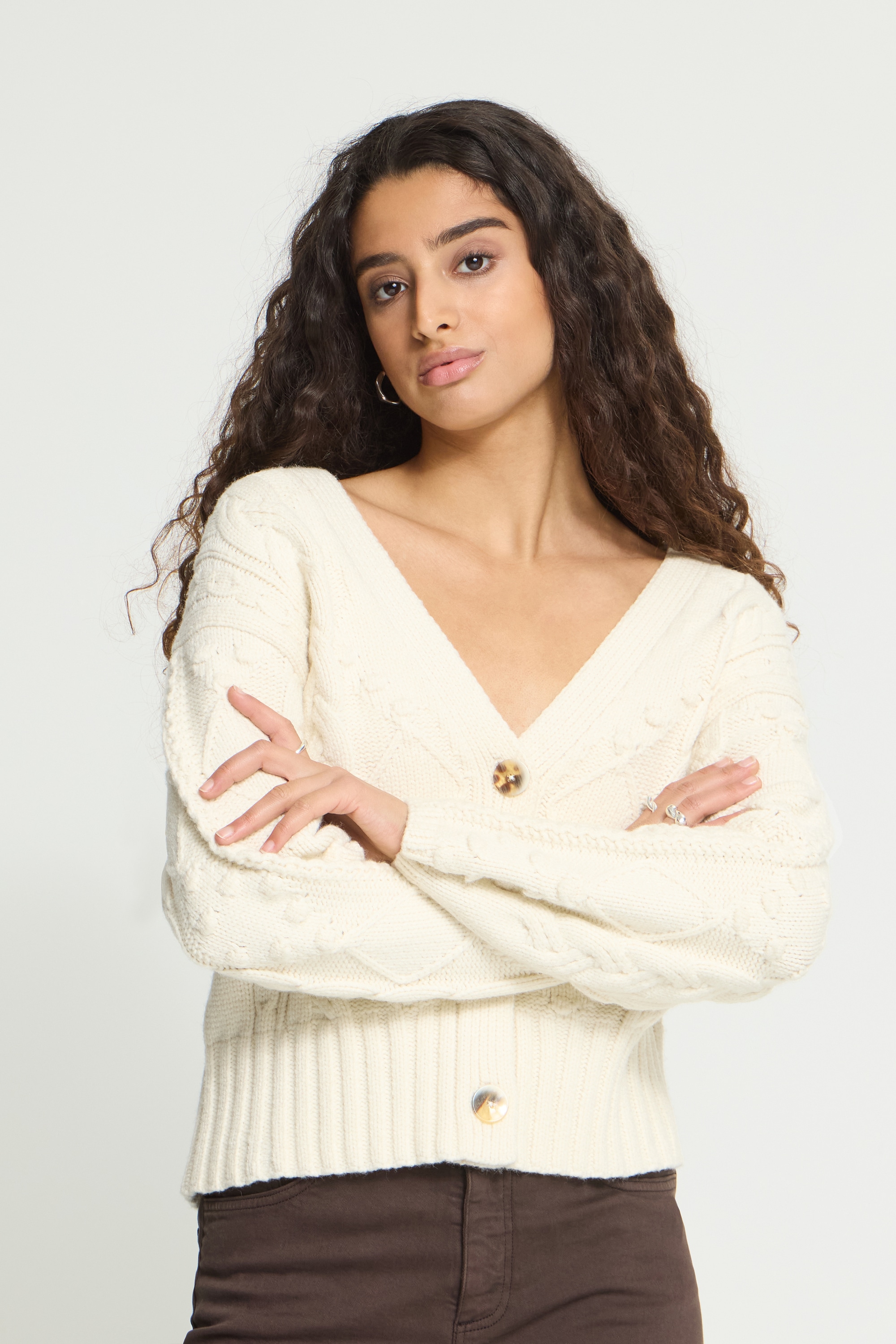 Ichi Strickjacke »Damen Strick-Cardigan langarm IHARPER«