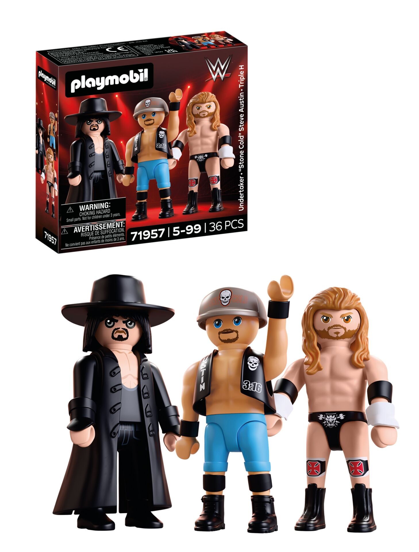 Playmobil® Konstruktions-Spielset »WWE Attitude Era Multipack (71957), WWE« Made in Europe