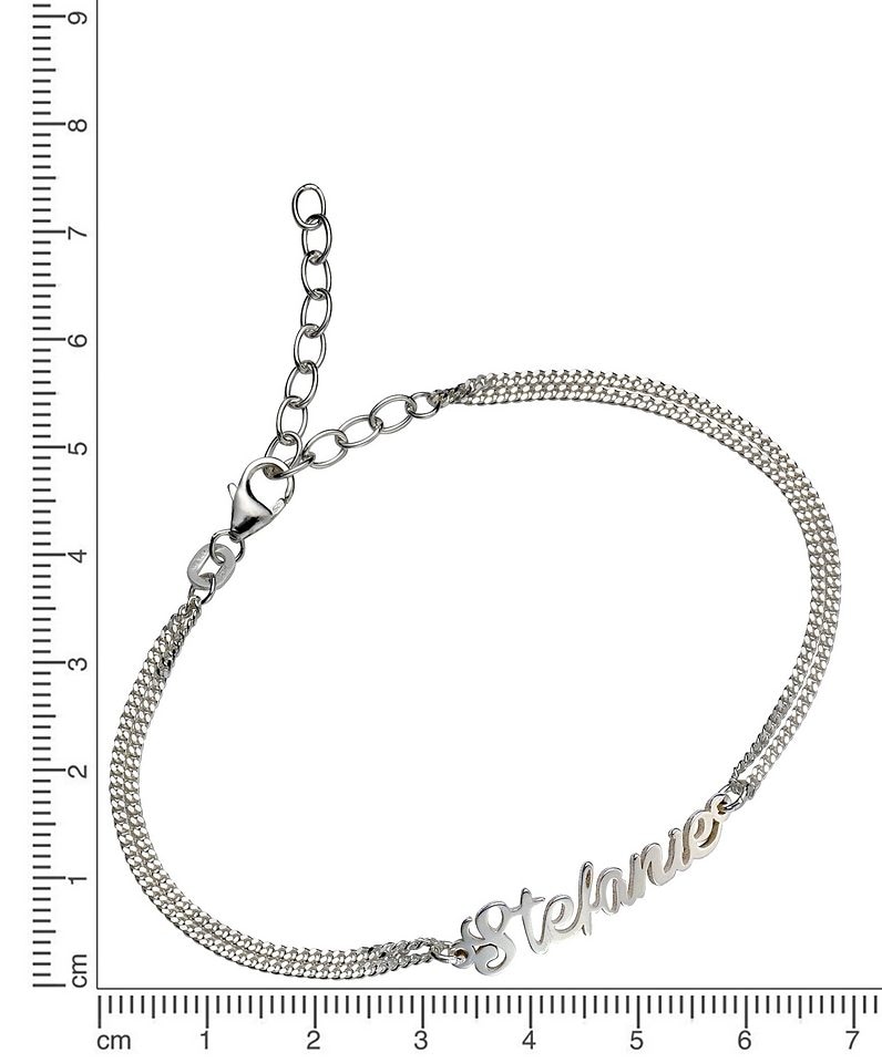 Firetti Armband mit Gravur »Schmuck Geschenk Silber 925 Namensarmband zur Namenskette«