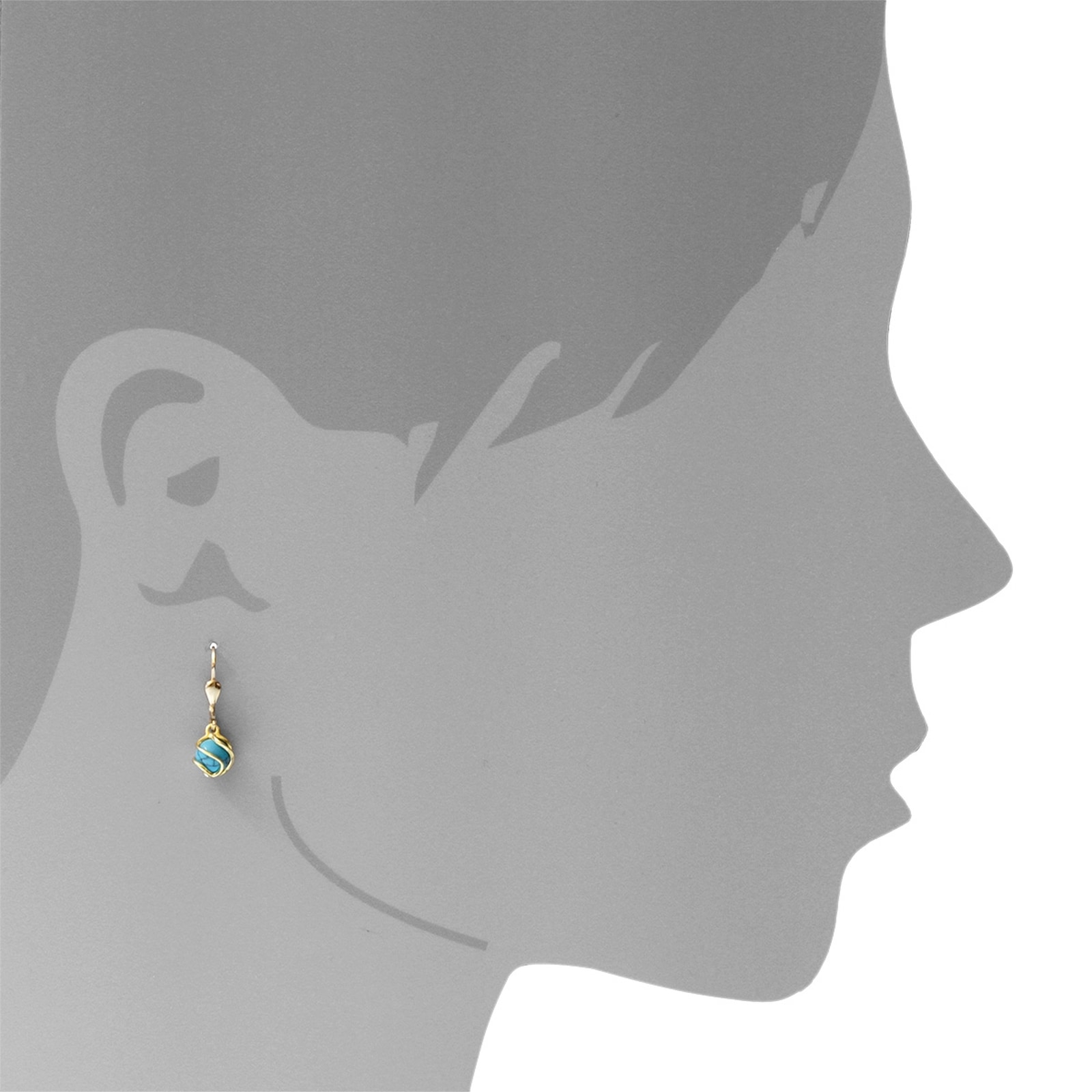 OSTSEE-SCHMUCK Paar Ohrhänger »Ostsee-Schmuck Ohrhänger Goldkäfig Ohrhänger Goldkäfig«, (2 tlg.)