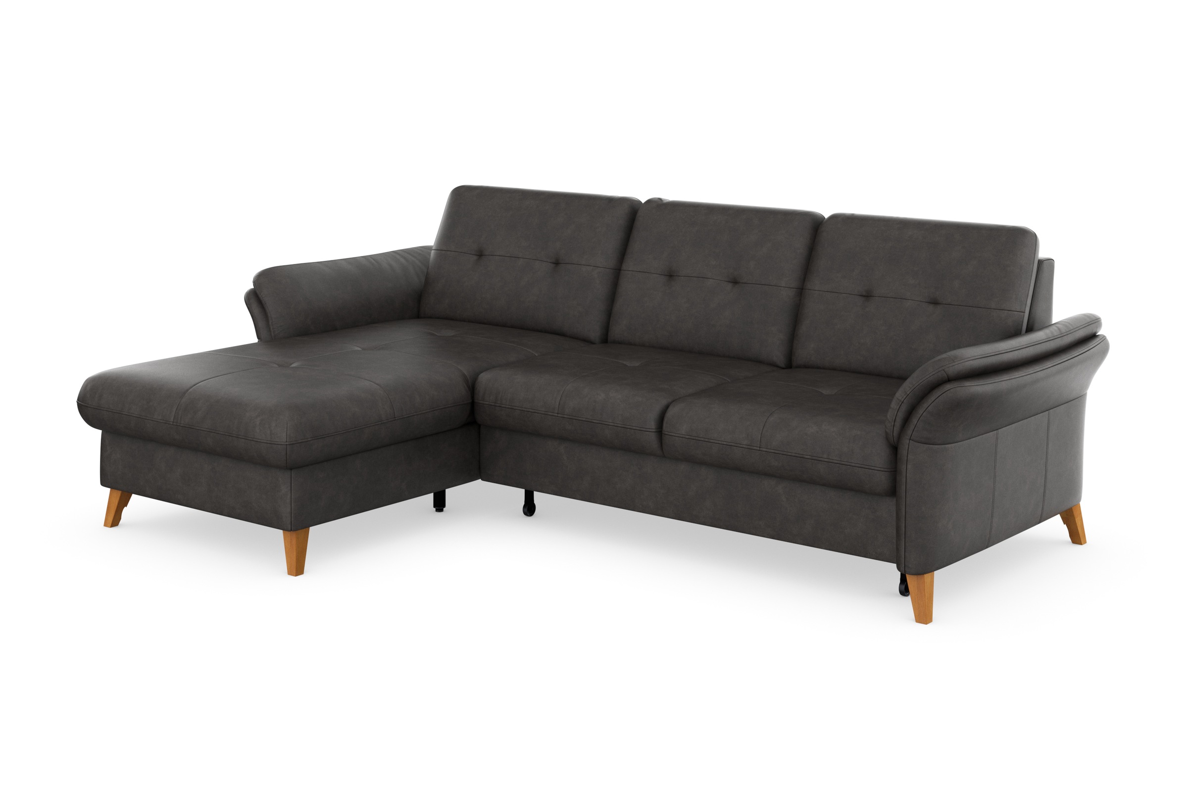 sit&more Ecksofa »Göteborg«, Sitztiefenverstellung und Federkern, wahlweise mit Bettfunktion