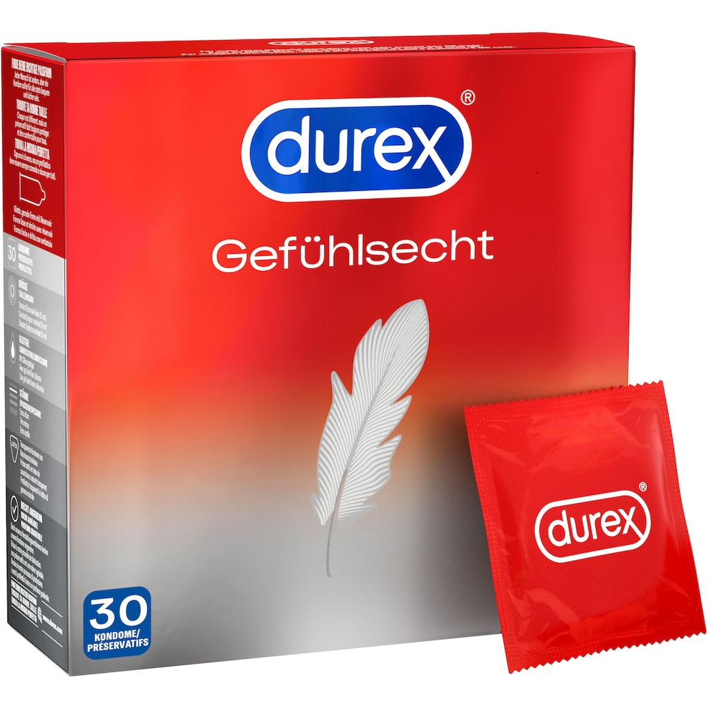 durex Kondome »Gefühlsecht Ultra«, (Packung, 30 St.)